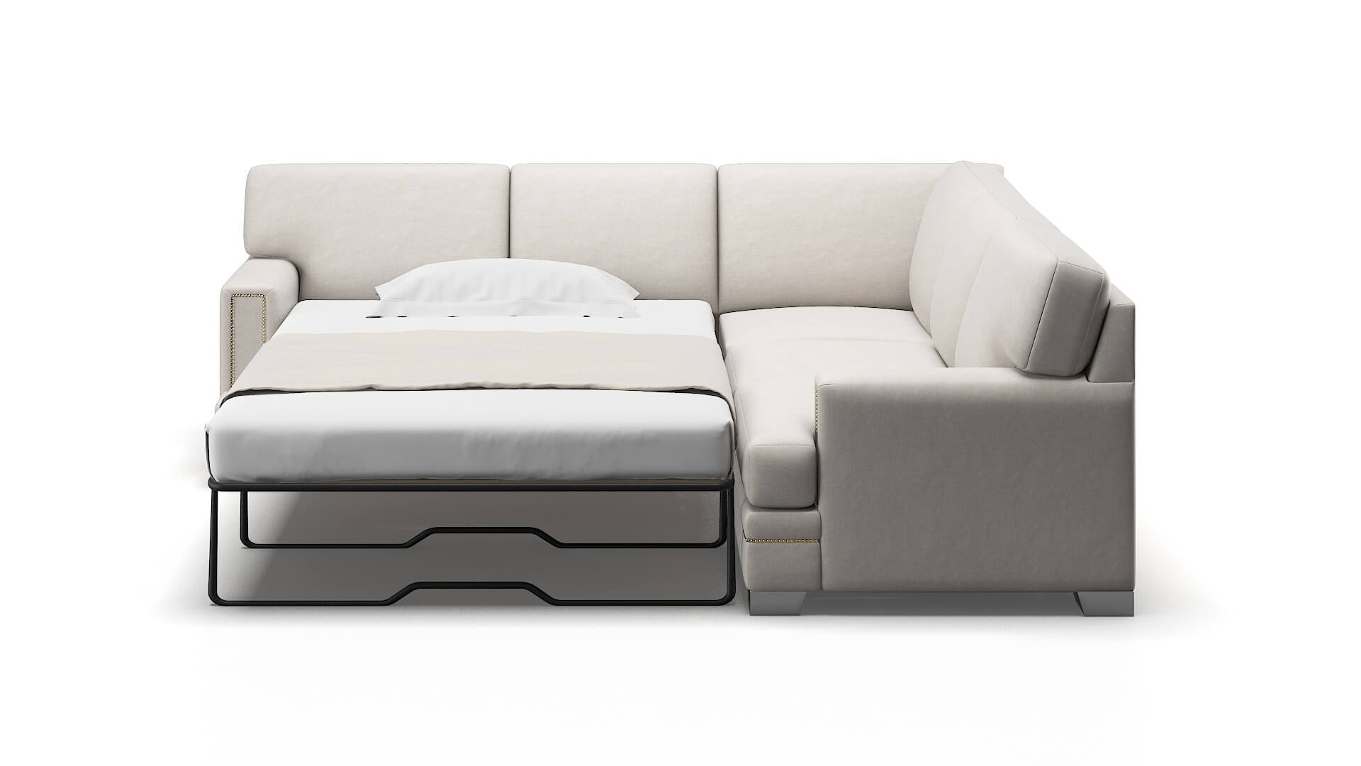 Barcelona Dream_d Stone Sectional Sleeper Espresso legs 1