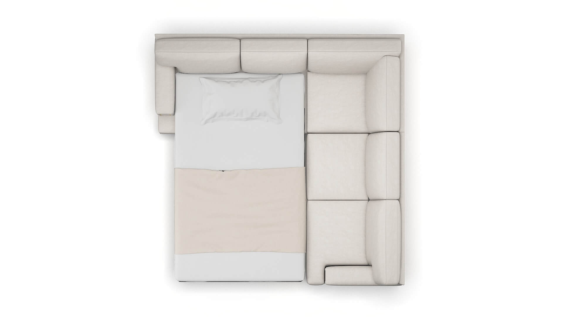 Barcelona Dream_d Stone Sectional Sleeper Espresso legs 3