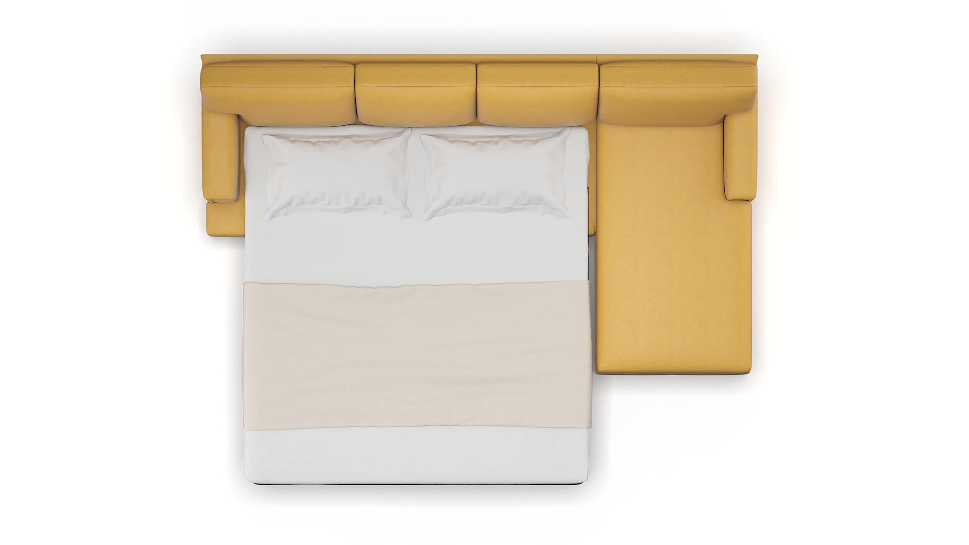 Barcelona Dream_d Sunflower Panel Sleeper Espresso legs 3