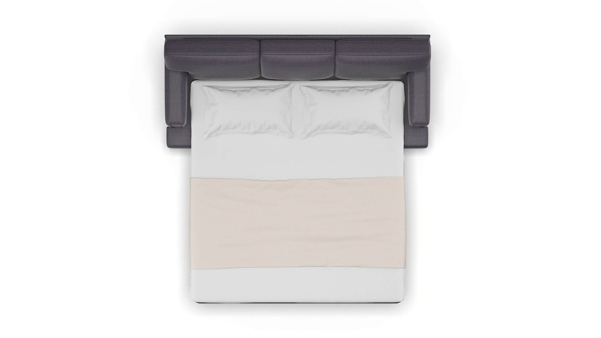 Barcelona Durham Ink Sofa Sleeper Espresso legs 3