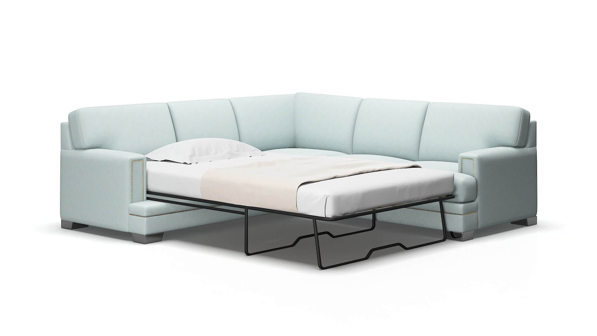 Barcelona Elliot Spa Sectional Sleeper Espresso legs 2
