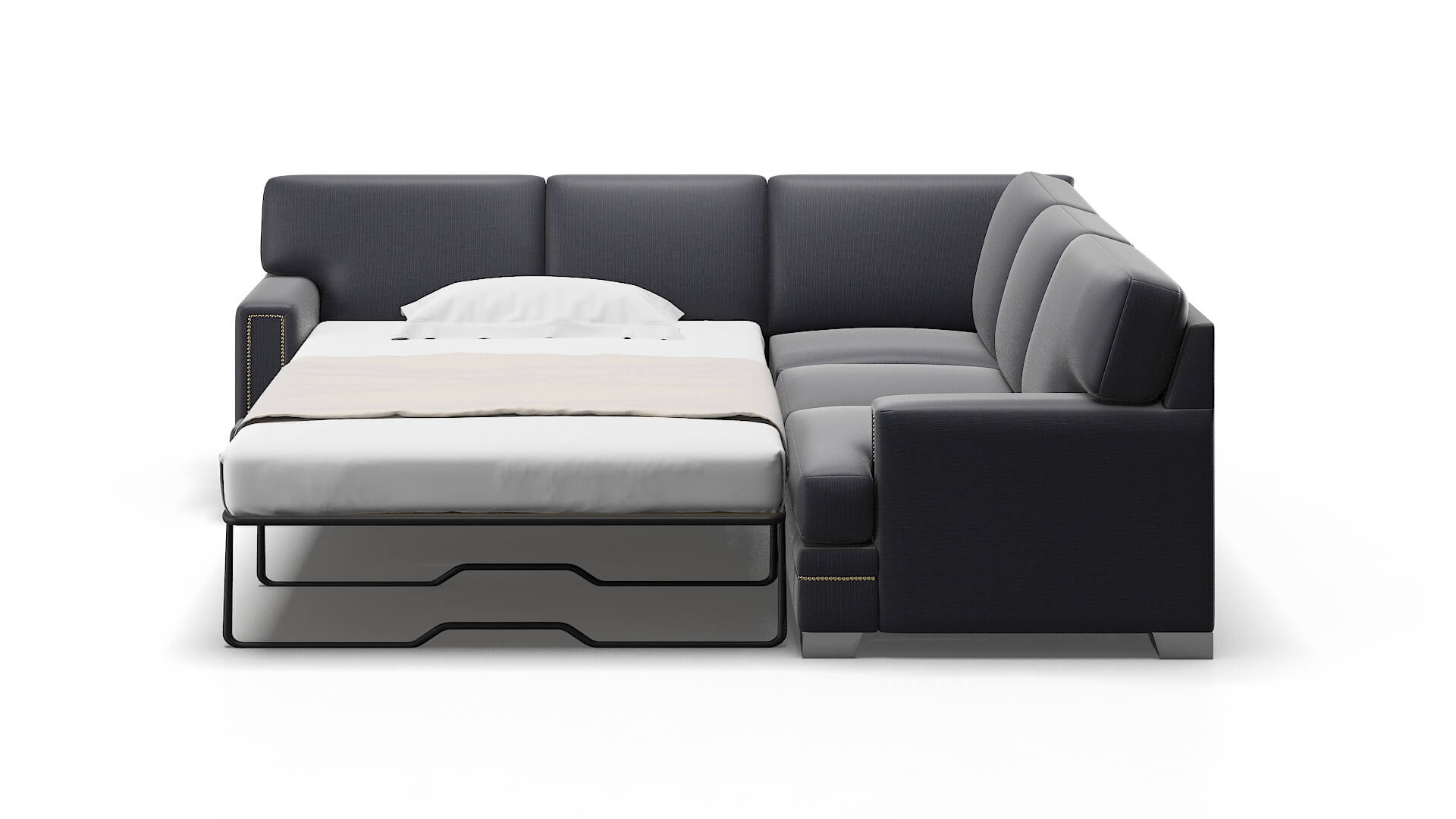 Barcelona Hepburn_hrp Deep_sea Sectional Sleeper Espresso legs 1
