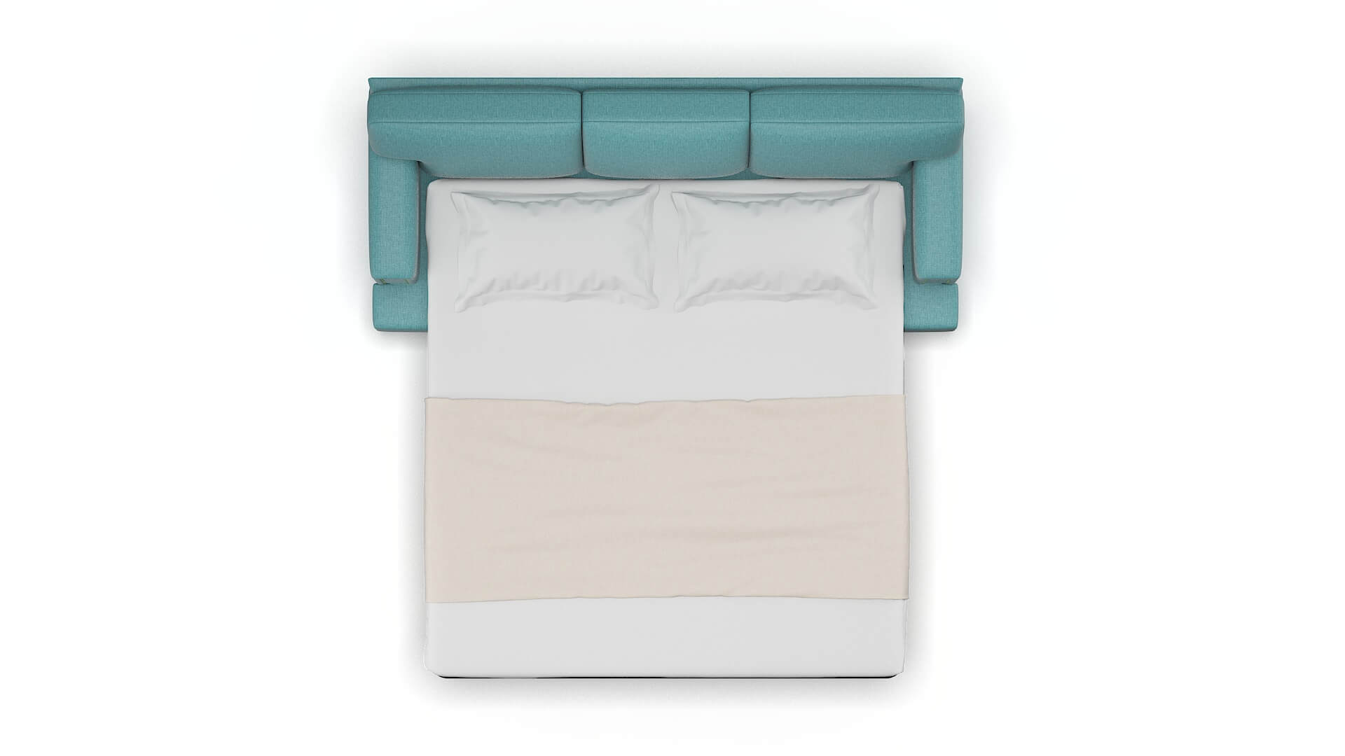 Barcelona Hepburn_hrp Emerald Sofa Sleeper Espresso legs 3