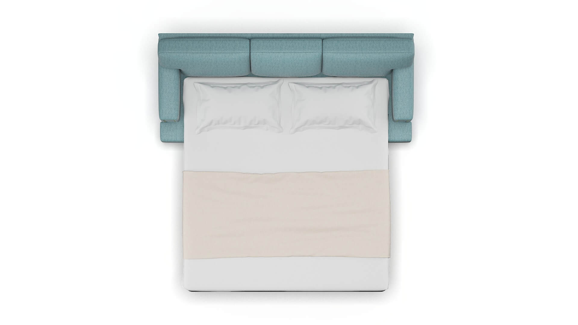 Barcelona Insight Peacock Sofa Sleeper Espresso legs 3