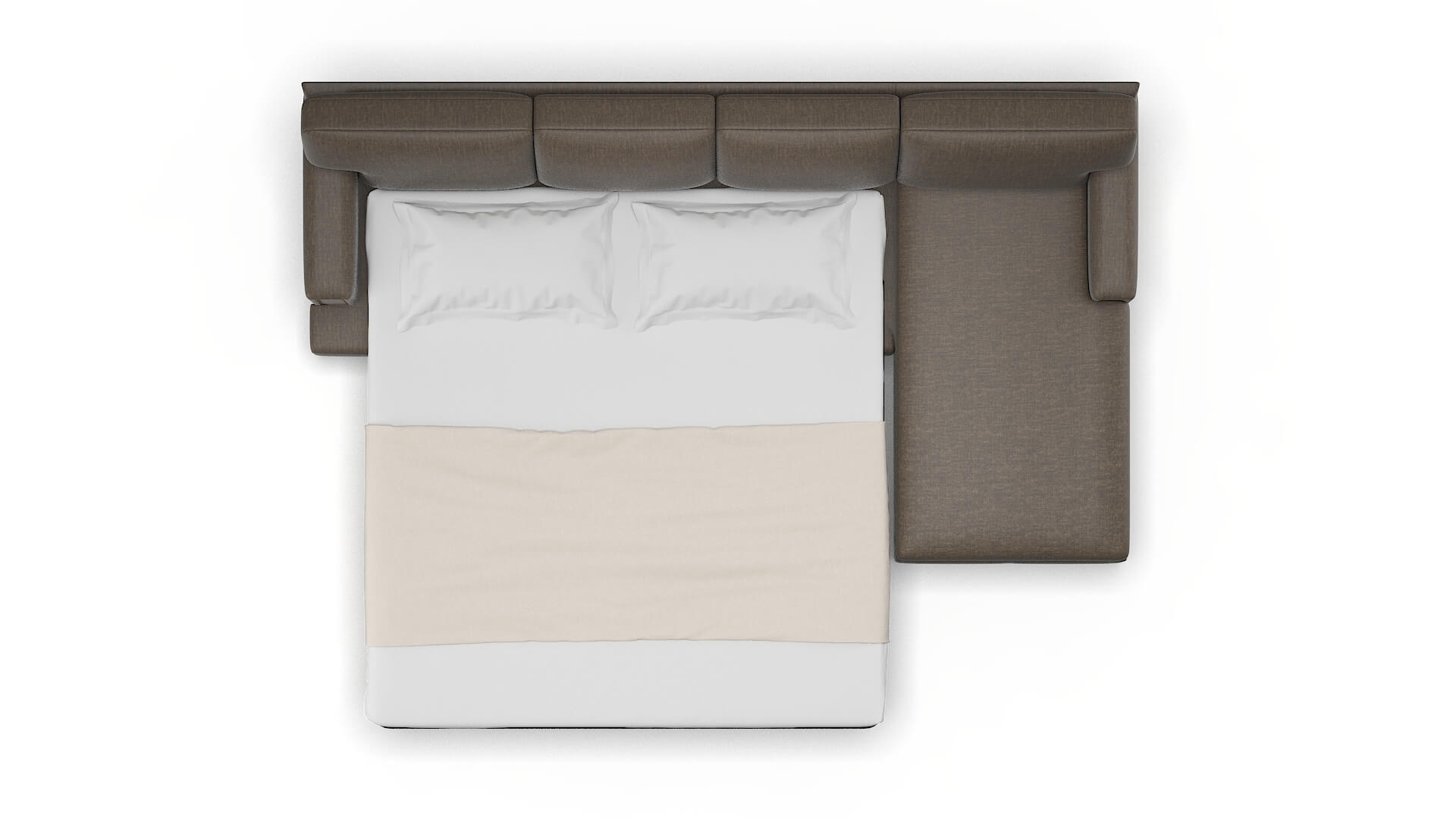 Barcelona Keylargo Bark Panel Sleeper Espresso legs 3