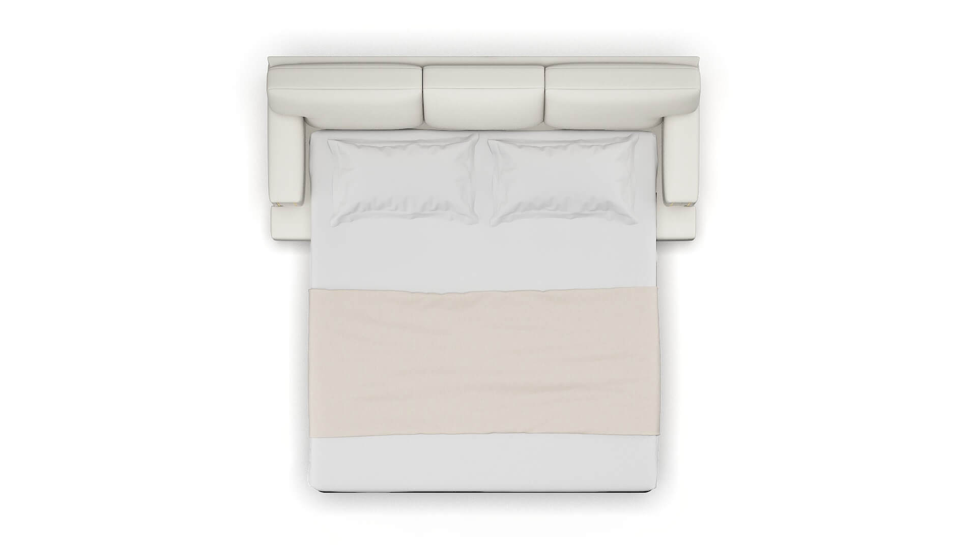 Barcelona Keylargo Oatmeal Sofa Sleeper Espresso legs 3