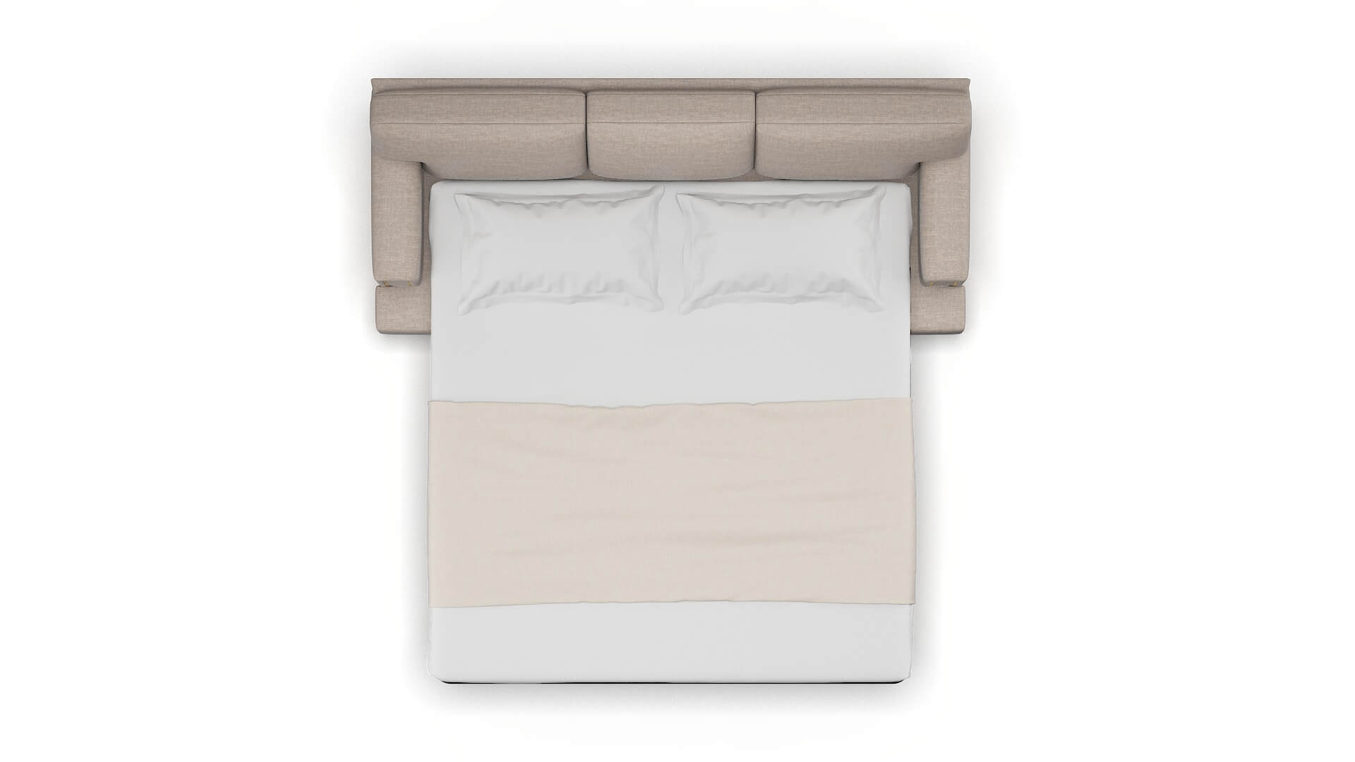 Barcelona Keylargo Pumice Sofa Sleeper Espresso legs 3