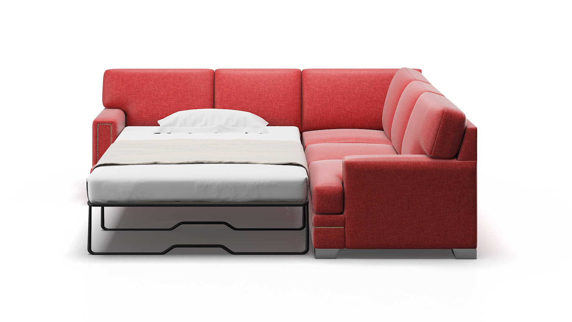 Barcelona Keylargo Ruby Sectional Sleeper Espresso legs 1