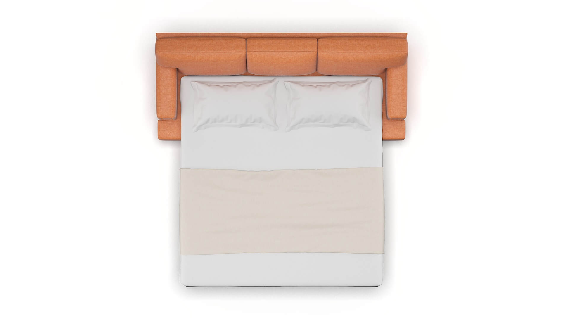 Barcelona Keylargo Terracotta Sofa Sleeper Espresso legs 3