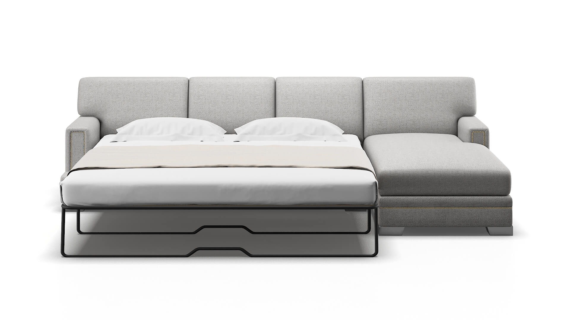 Barcelona Malibu Dove Panel Sleeper Espresso legs 1