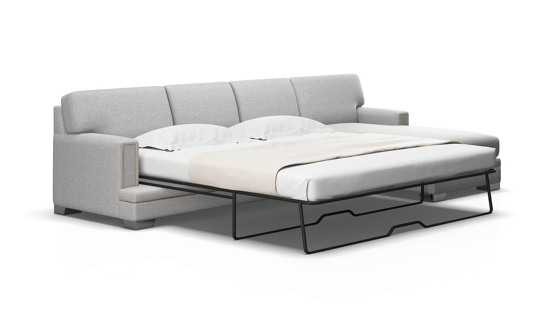 Barcelona Malibu Dove Panel Sleeper Espresso legs 2