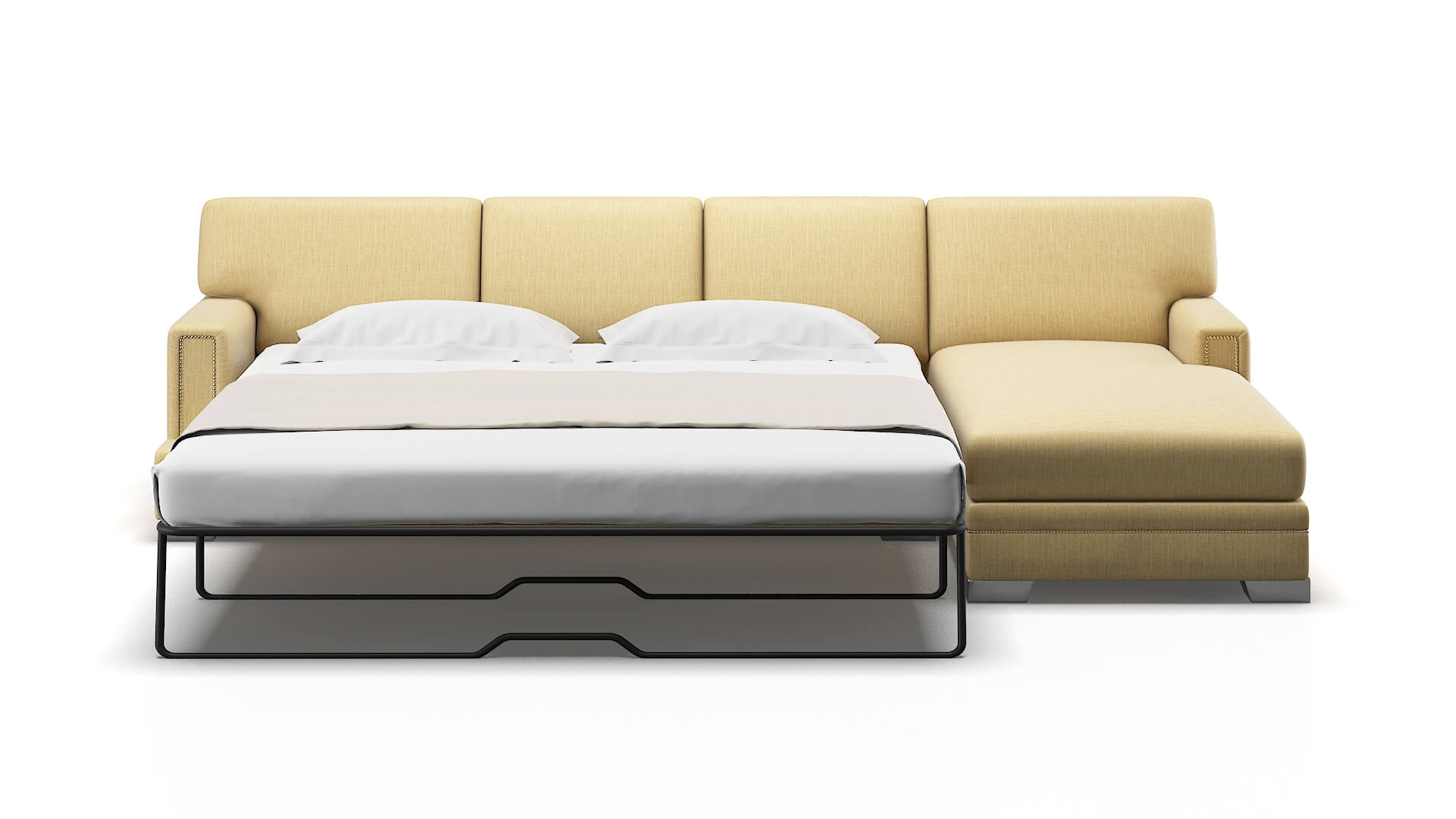 Barcelona Malibu Maize Panel Sleeper Espresso legs 1