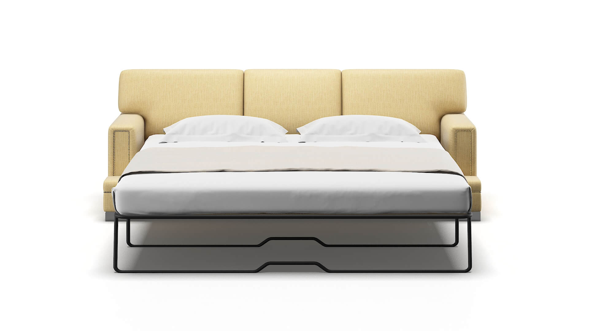 Barcelona Malibu Maize Sofa Sleeper Espresso legs 1