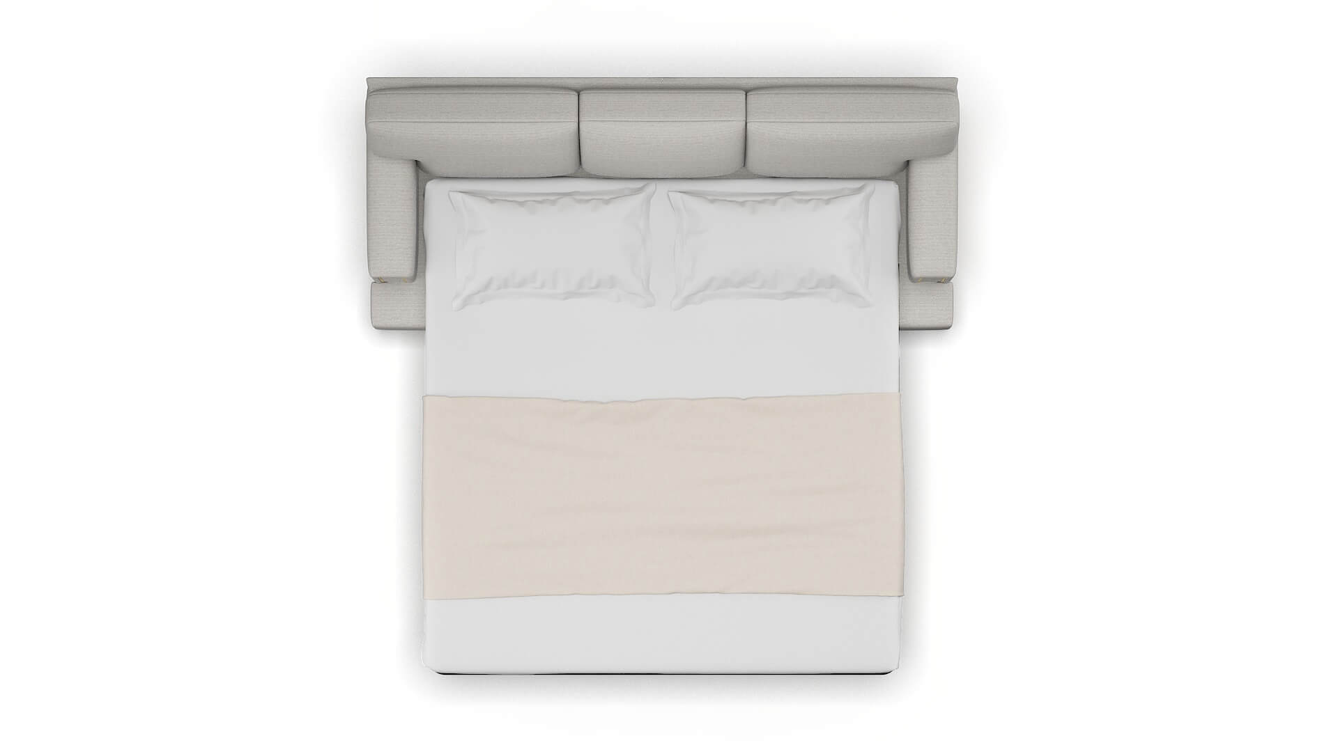 Barcelona Naples Ash Sofa Sleeper Espresso legs 3