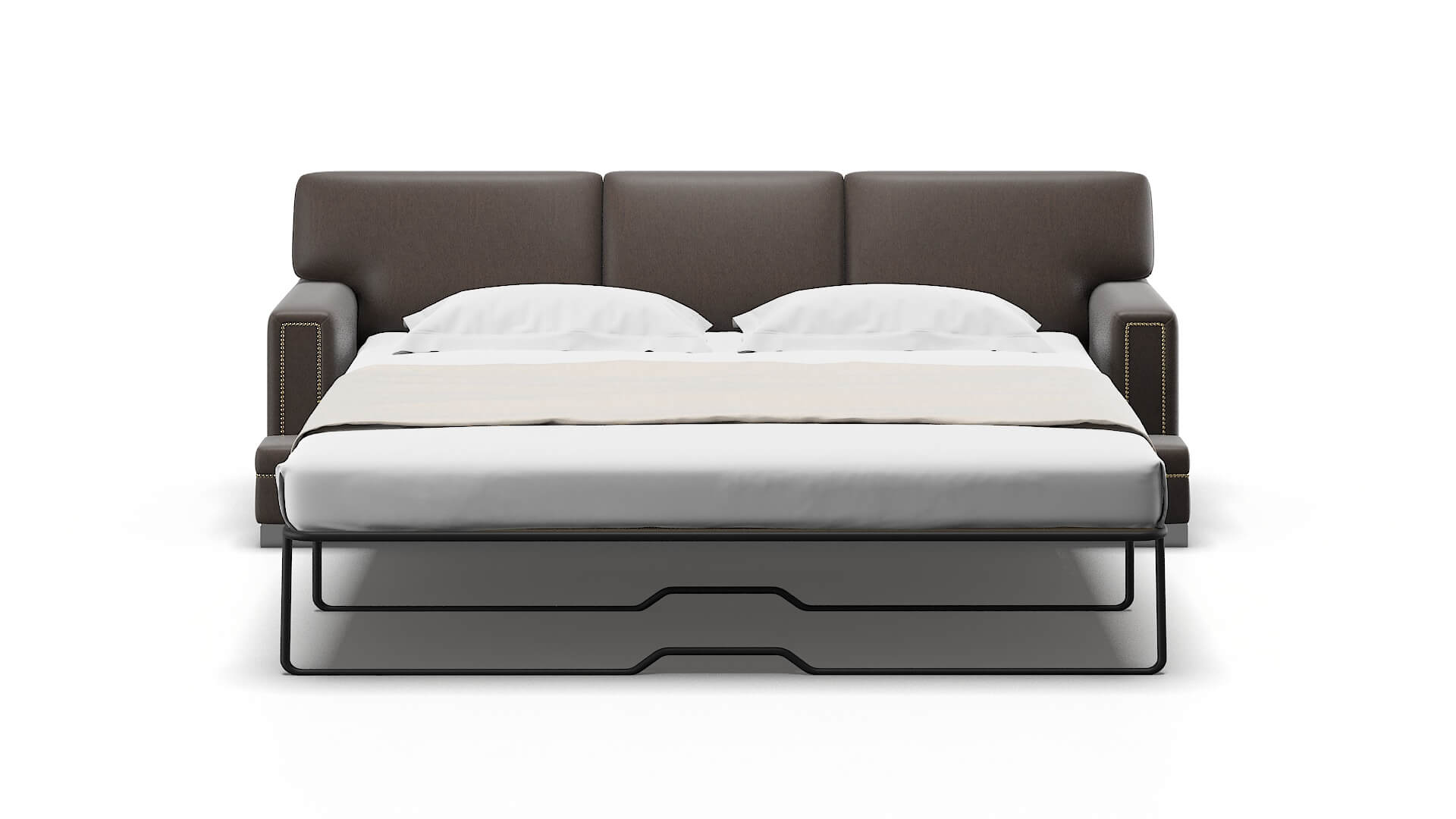 Barcelona Naples Graphite Sofa Sleeper Espresso legs 1