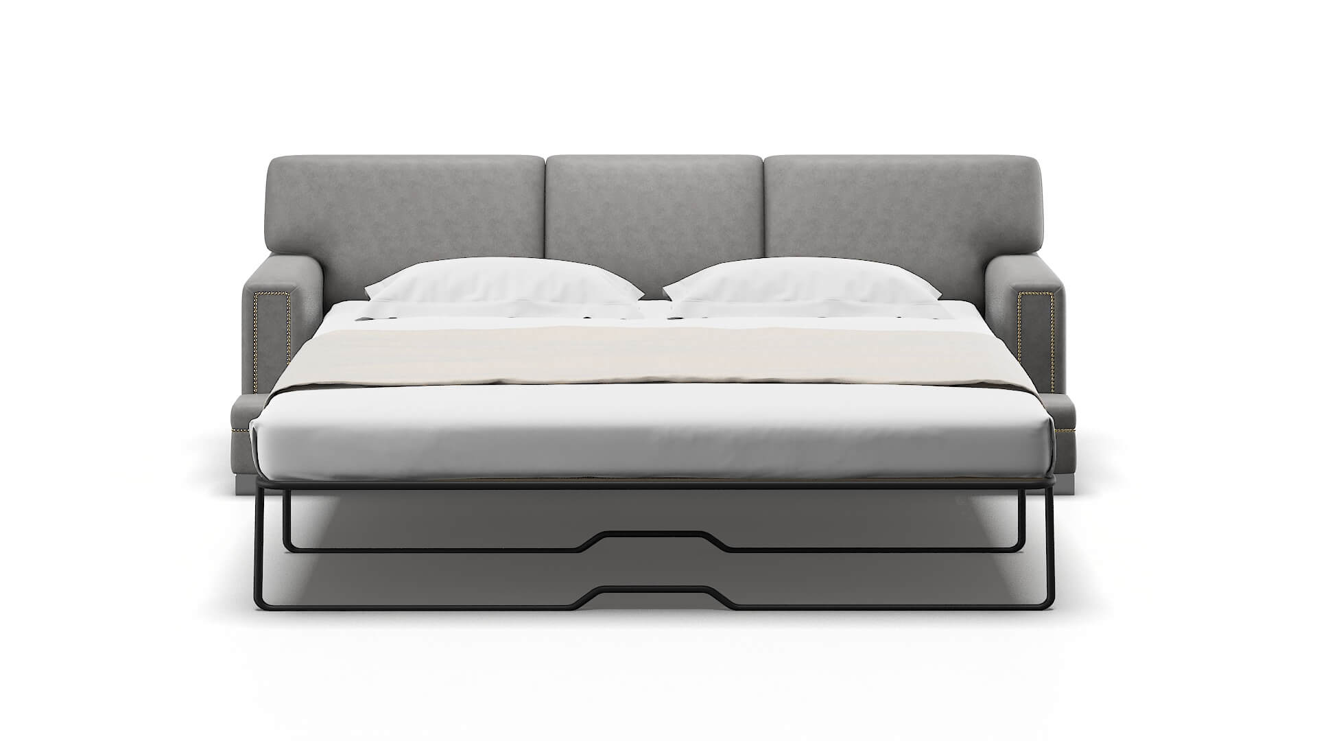 Barcelona Noble Smoke Sofa Sleeper Espresso legs 1