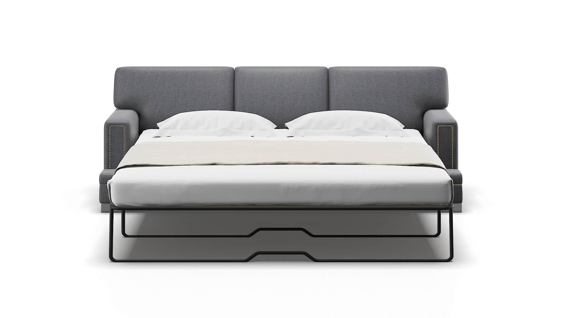 Barcelona Notion Graphite Sofa Sleeper Espresso legs 1