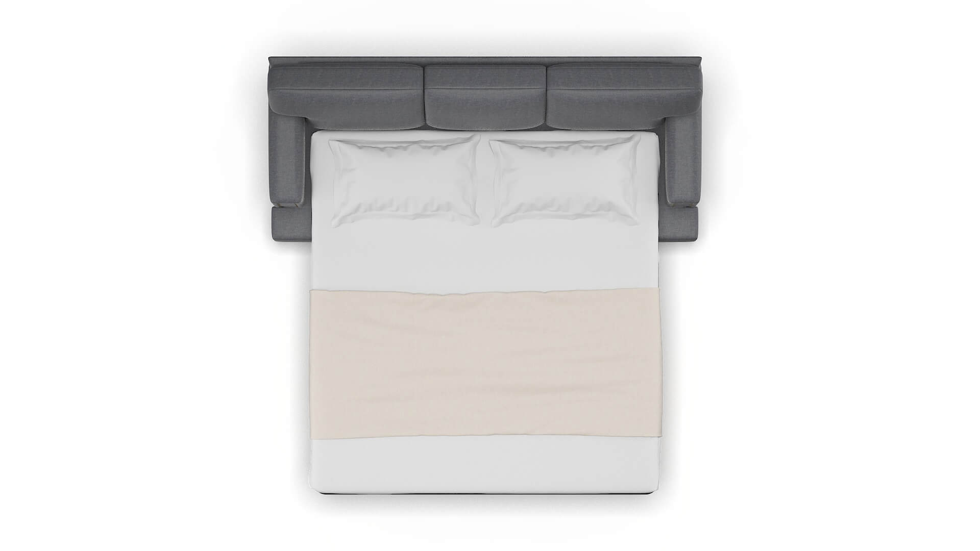 Barcelona Notion Graphite Sofa Sleeper Espresso legs 3