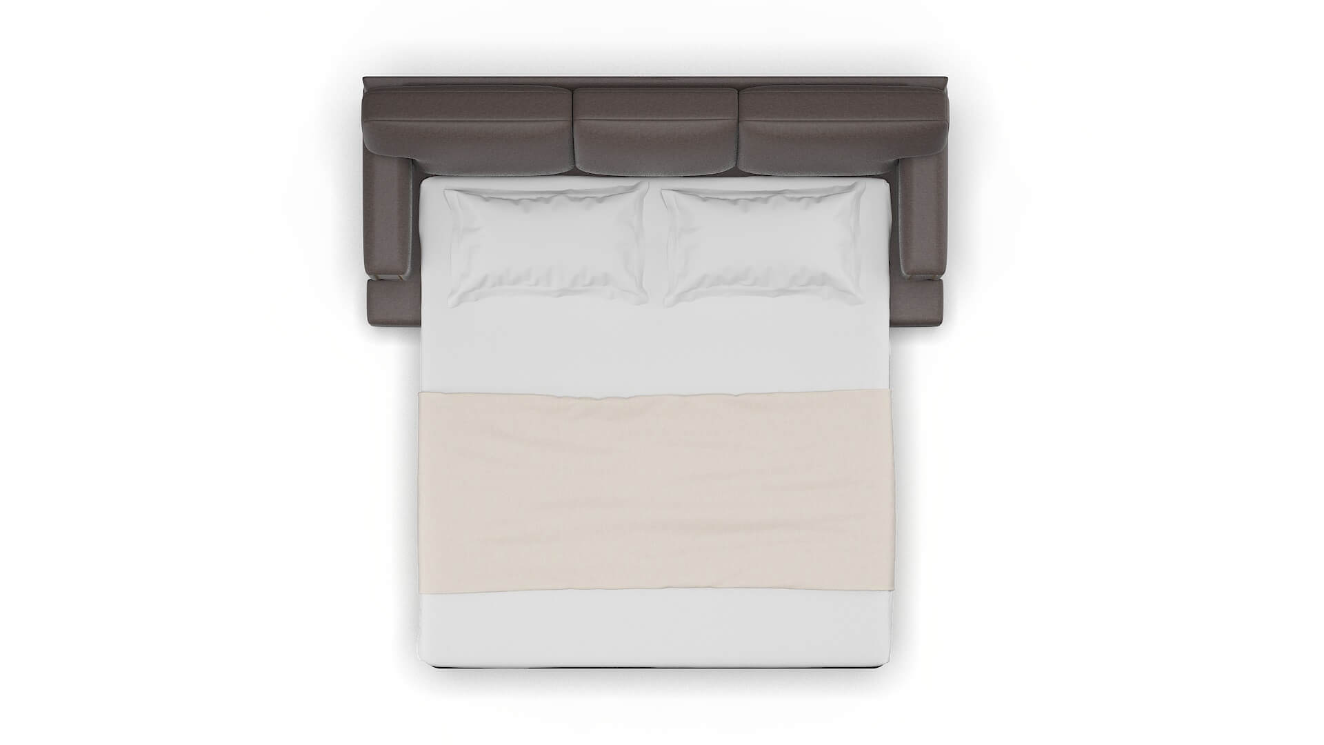 Barcelona Oscar Chocolate Sofa Sleeper Espresso legs 3