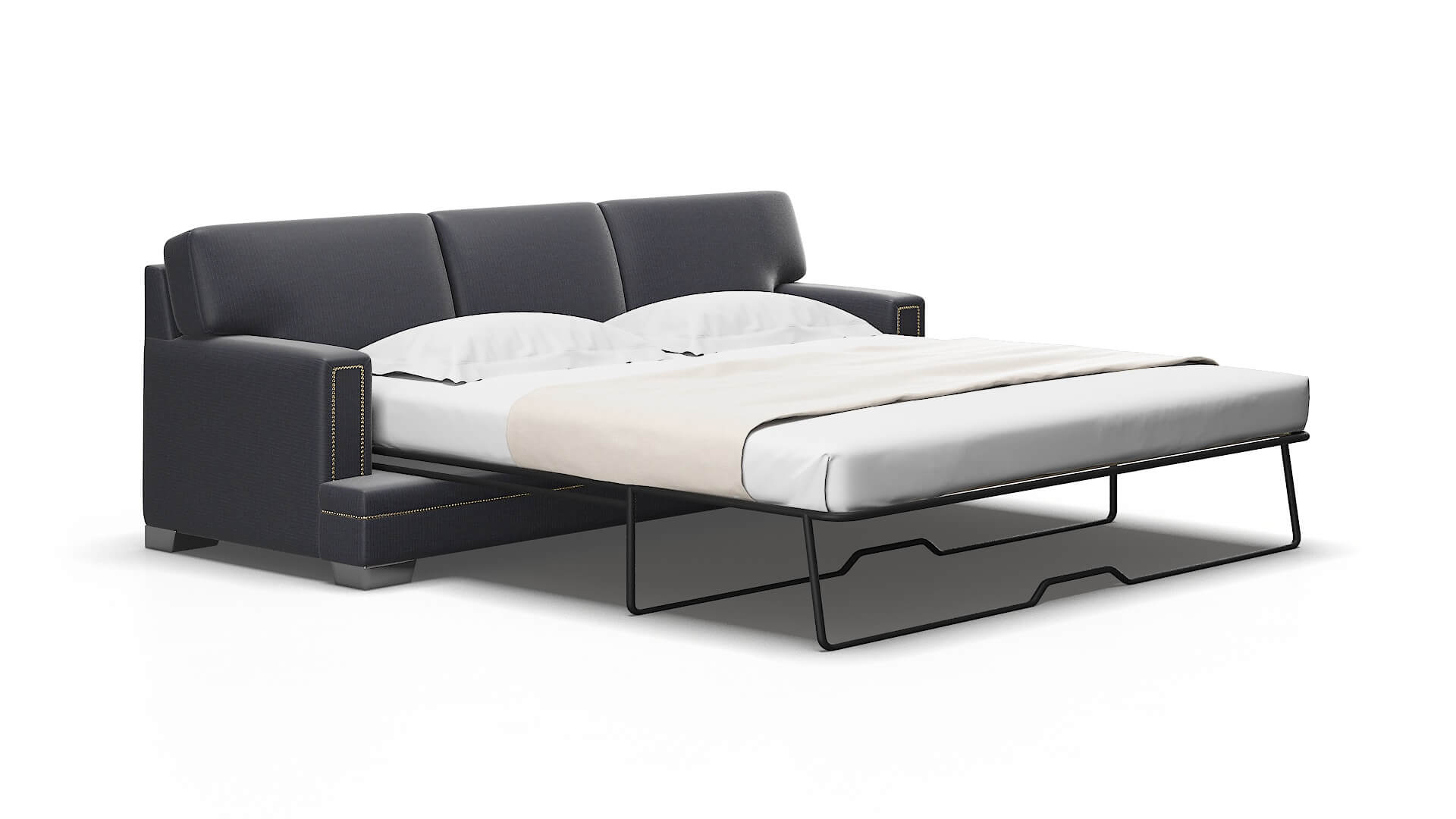 Barcelona Parker Midnight Sofa Sleeper Espresso legs 2