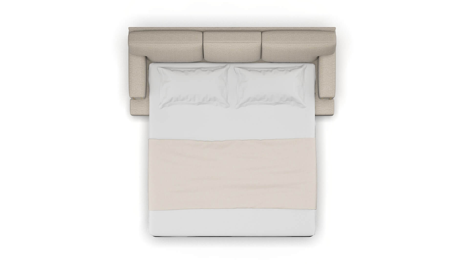 Barcelona Parker Wheat Sofa Sleeper Espresso legs 3