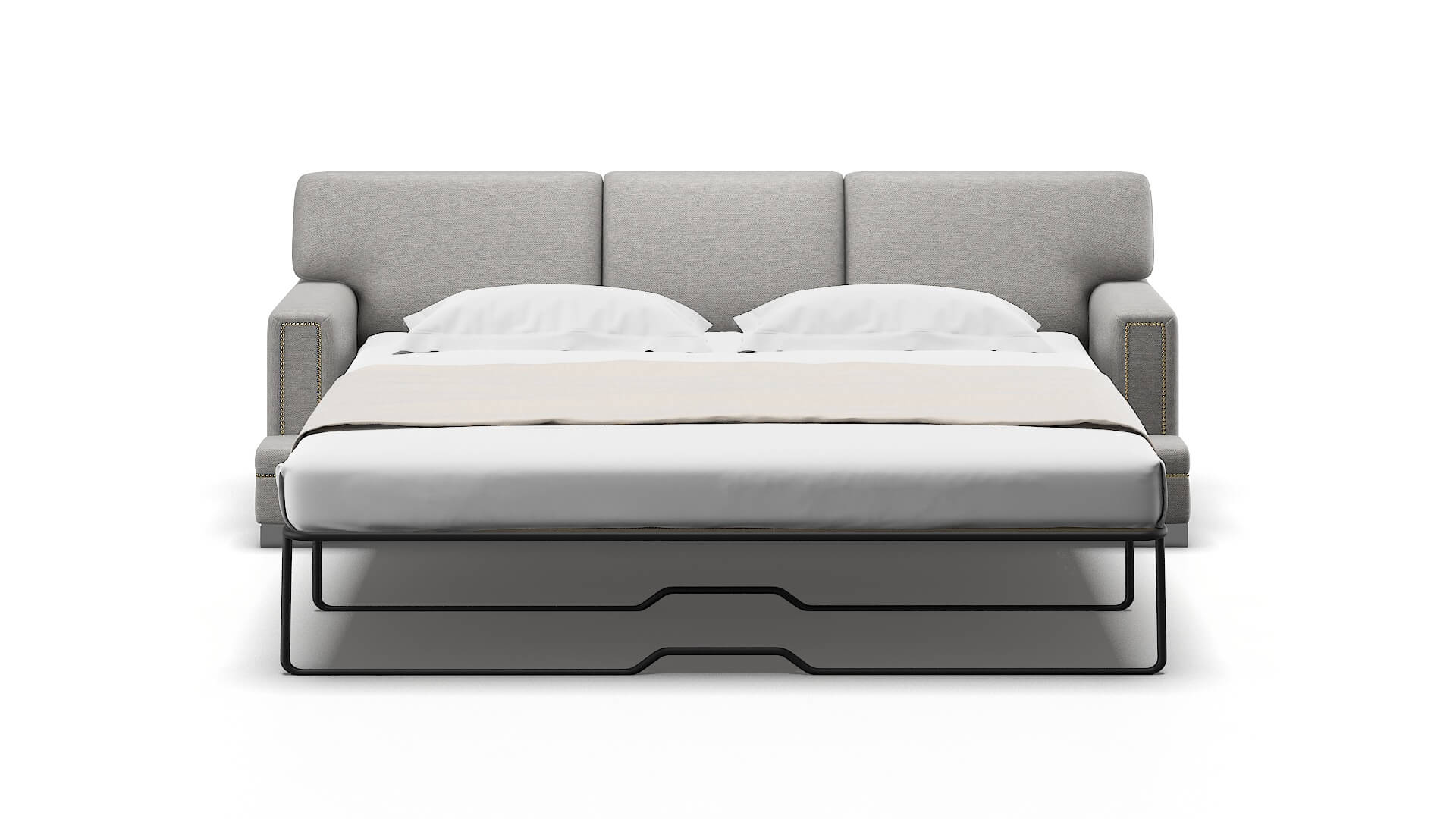 Barcelona Phoenix Smoke Sofa Sleeper Espresso legs 1