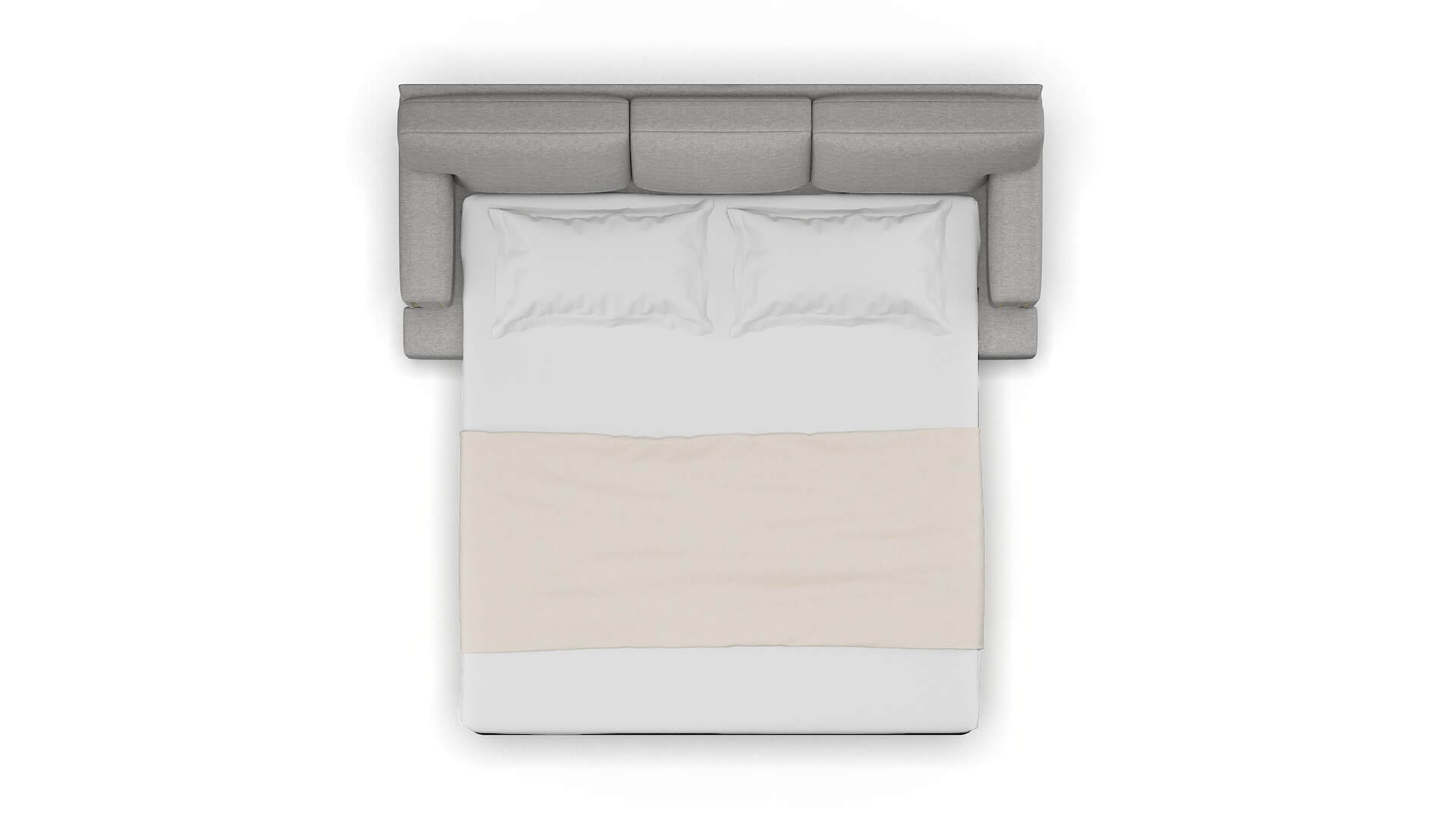 Barcelona Phoenix Smoke Sofa Sleeper Espresso legs 3