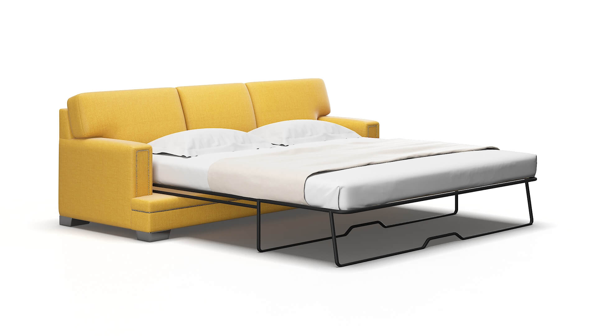 Barcelona Portland Dijon Sofa Sleeper Espresso legs 2
