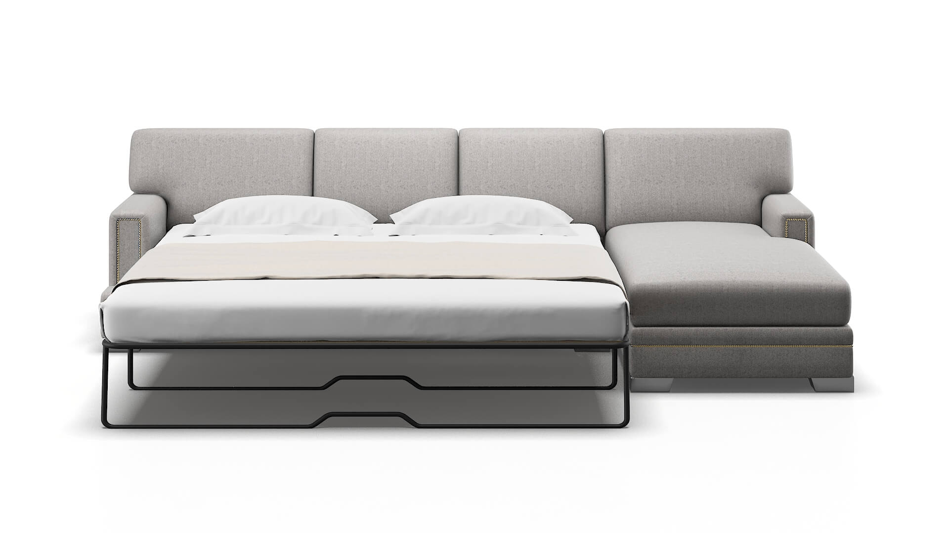 Barcelona Prime Ash Panel Sleeper Espresso legs 1