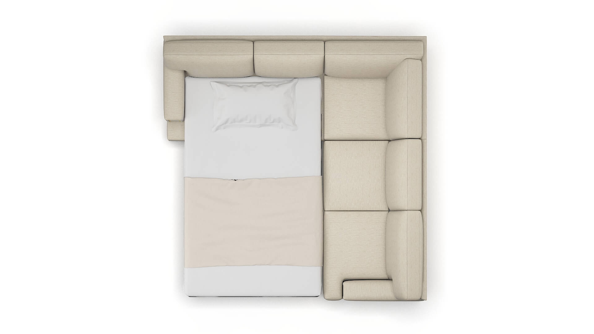 Barcelona Prime Dusk Sectional Sleeper Espresso legs 3