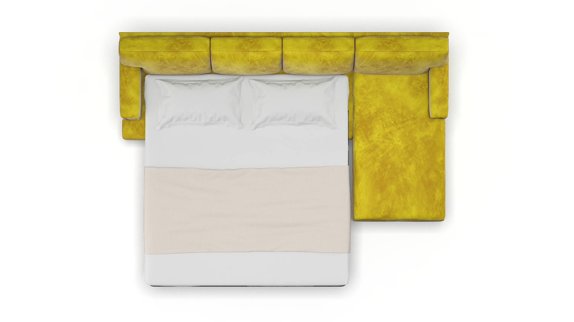 Barcelona Quartz 402 Panel Sleeper Espresso legs 3