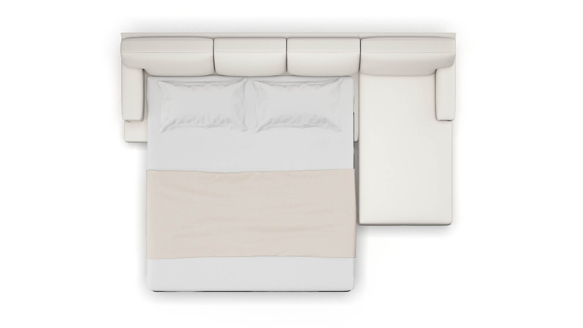 Barcelona Redondo Pearl Panel Sleeper Espresso legs 3