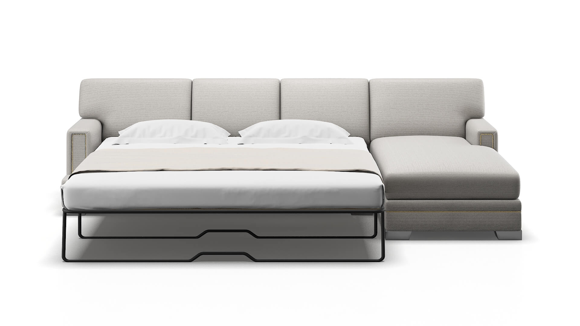 Barcelona Redondo Stone Panel Sleeper Espresso legs 1