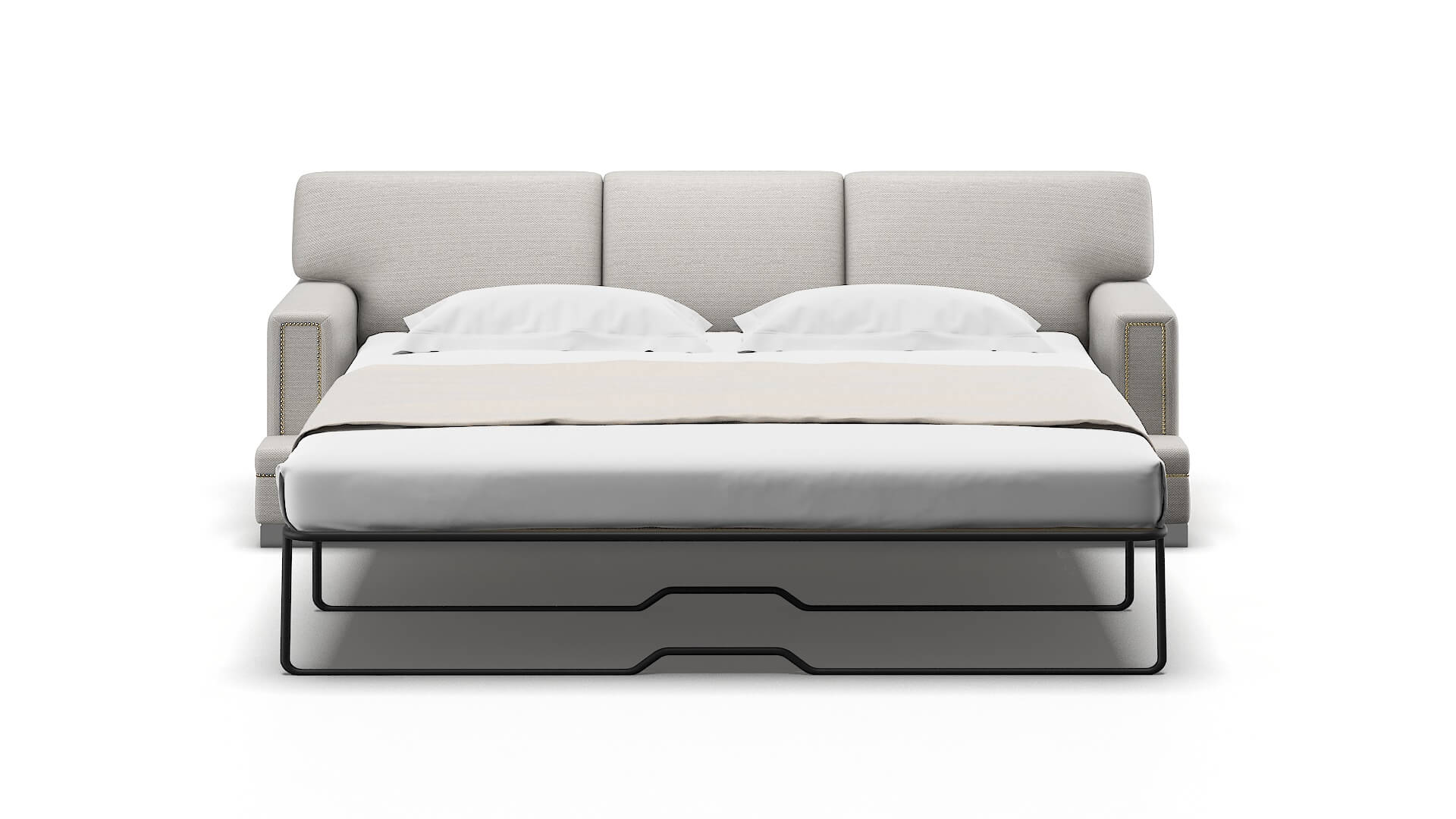 Barcelona Redondo Stone Sofa Sleeper Espresso legs 1