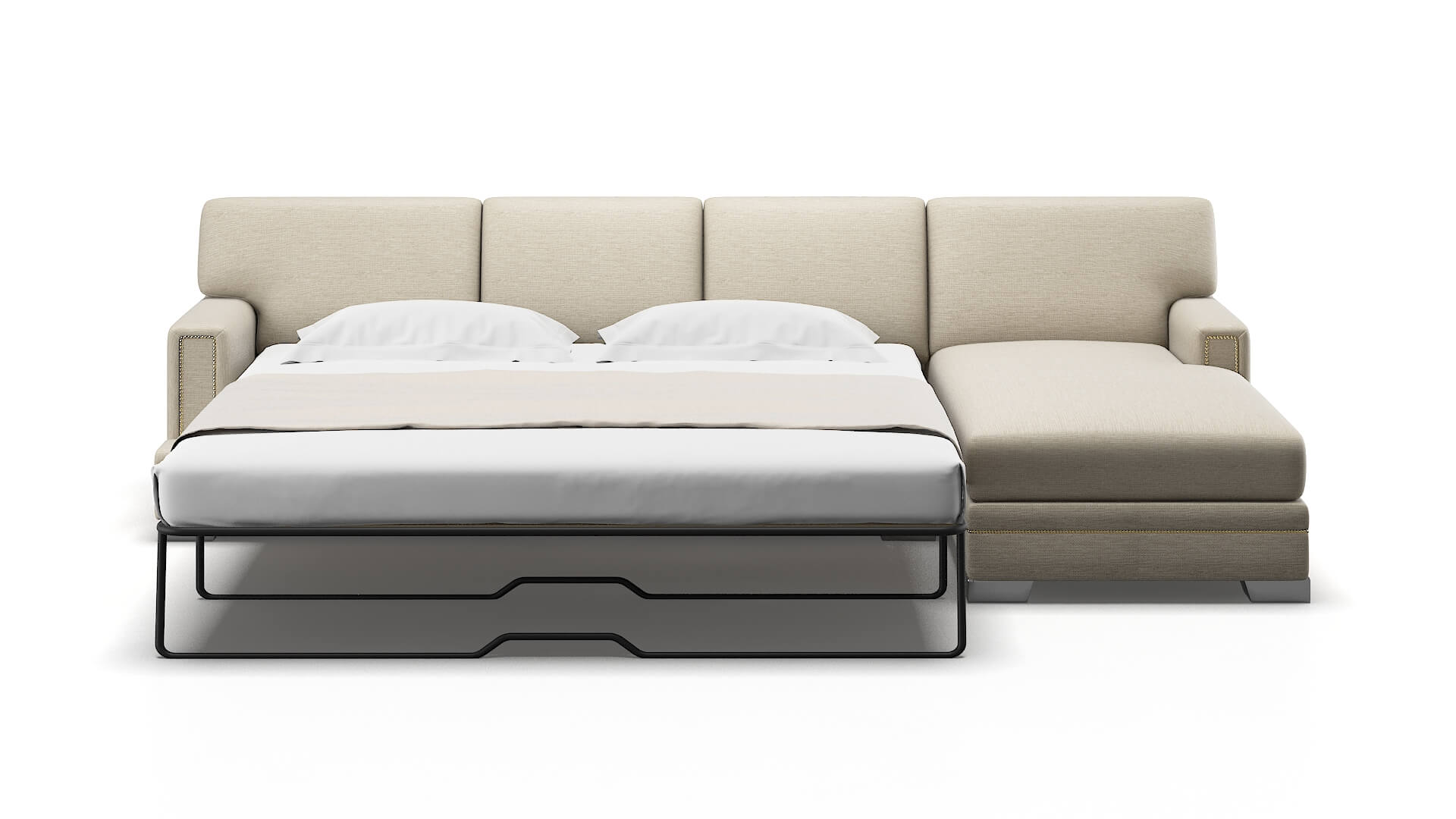 Barcelona Rocket Dove Panel Sleeper Espresso legs 1