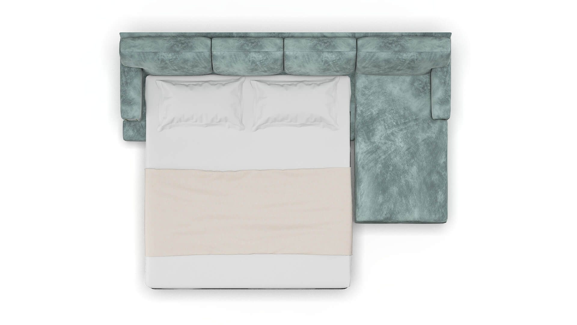 Barcelona Royale Cloud Panel Sleeper Espresso legs 3