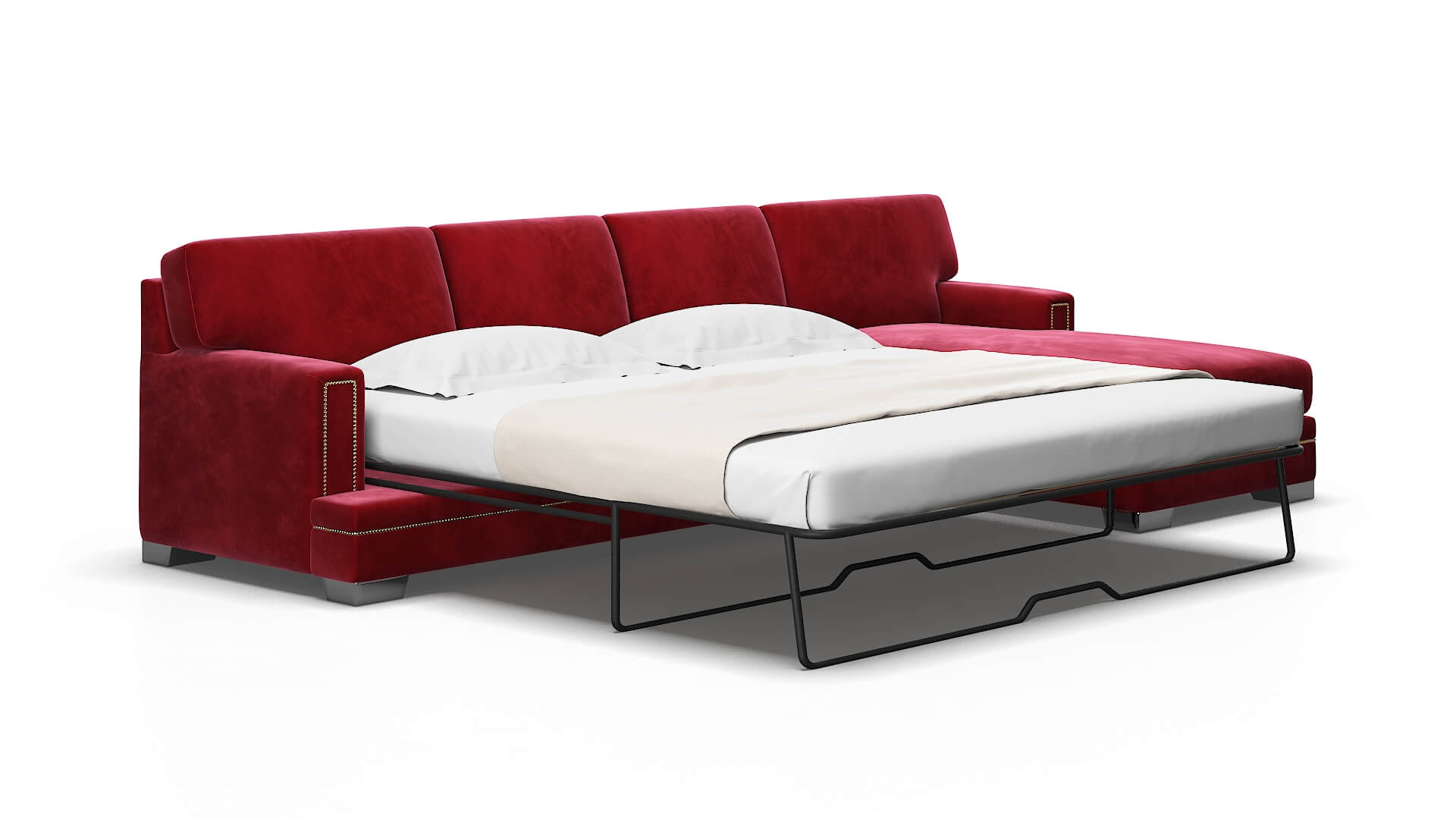 Barcelona Royale Ruby Panel Sleeper Espresso legs 2