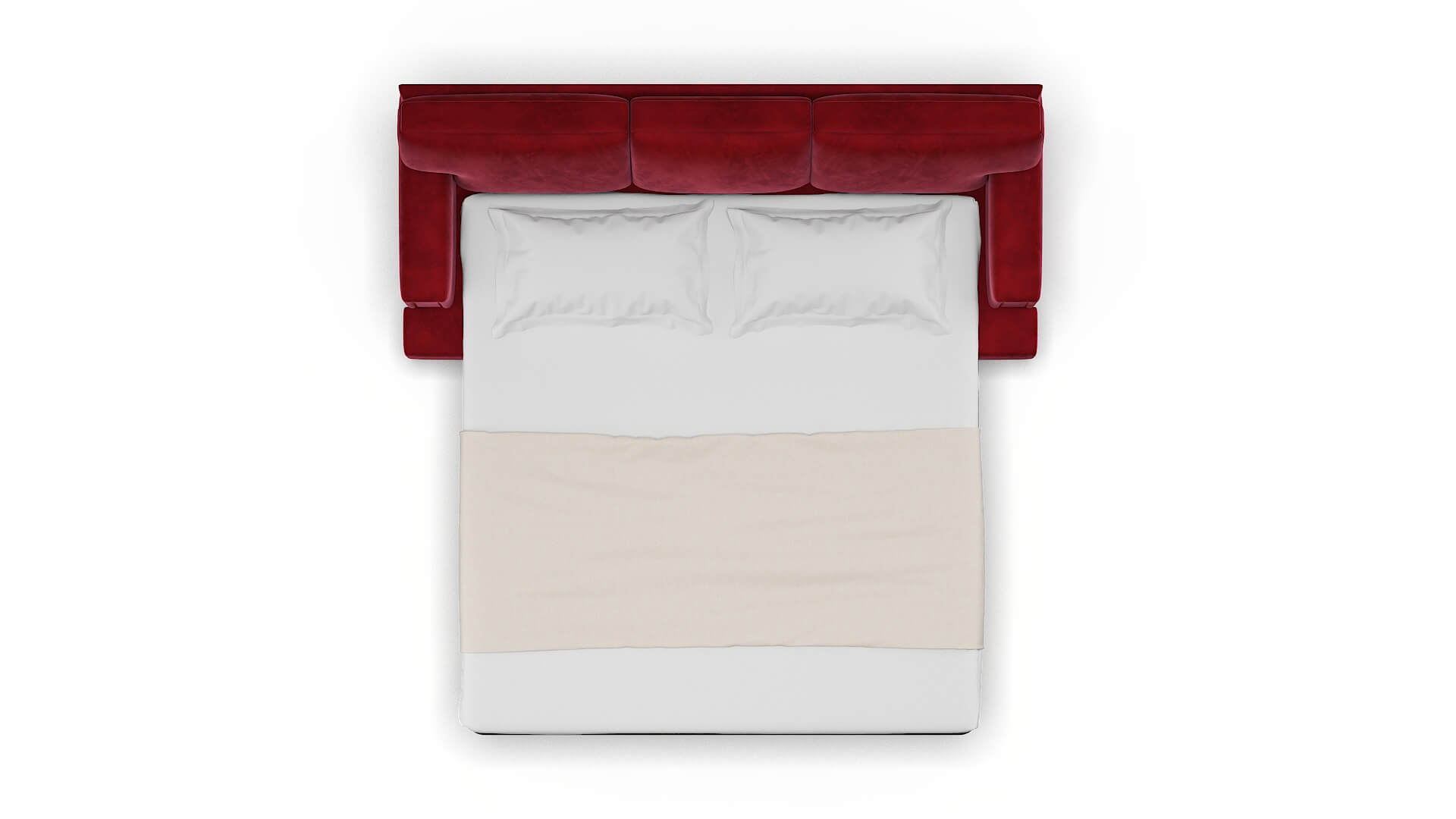 Barcelona Royale Ruby Sofa Sleeper Espresso legs 3