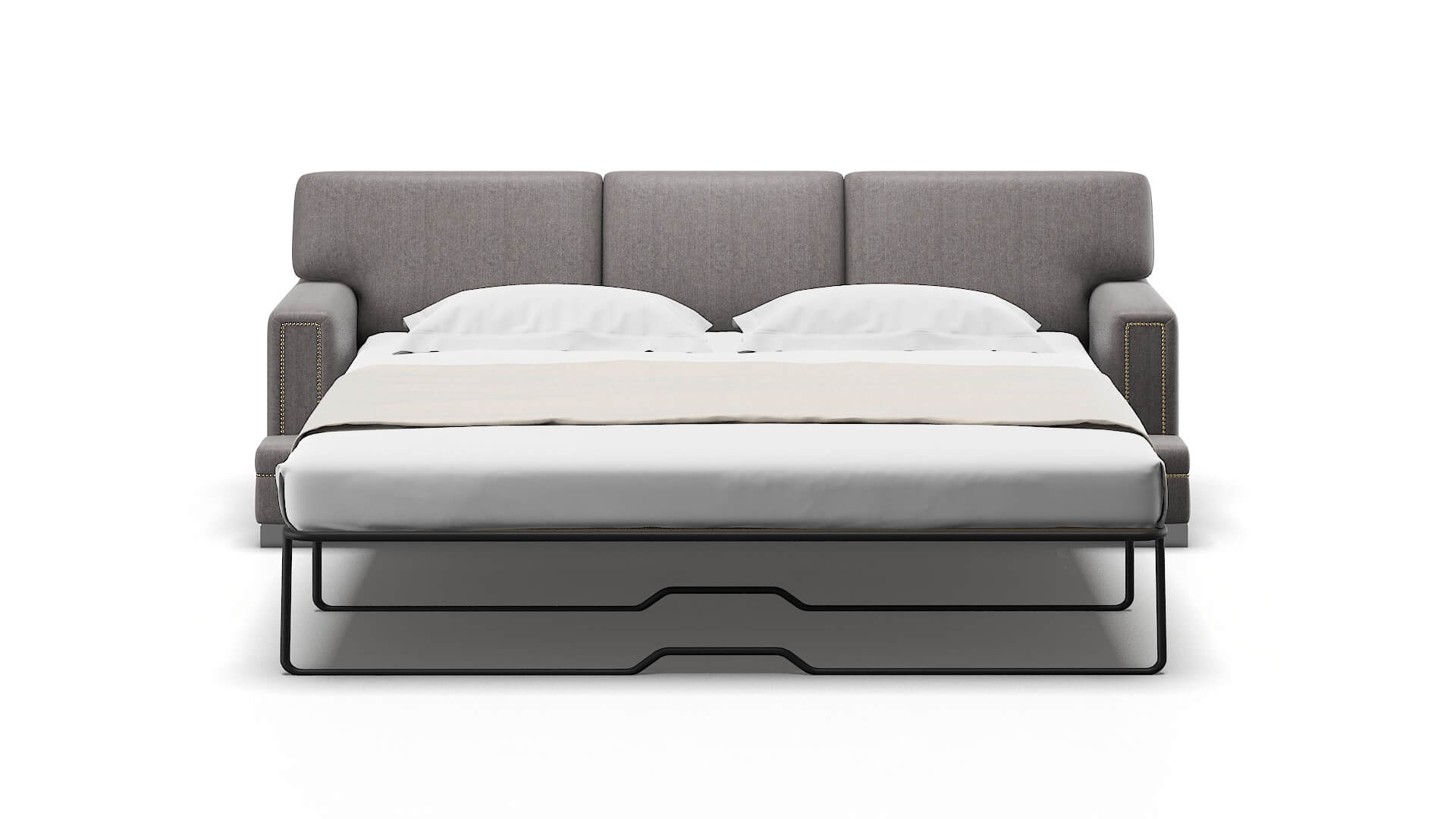 Barcelona Sasha Granite Sofa Sleeper Espresso legs 1