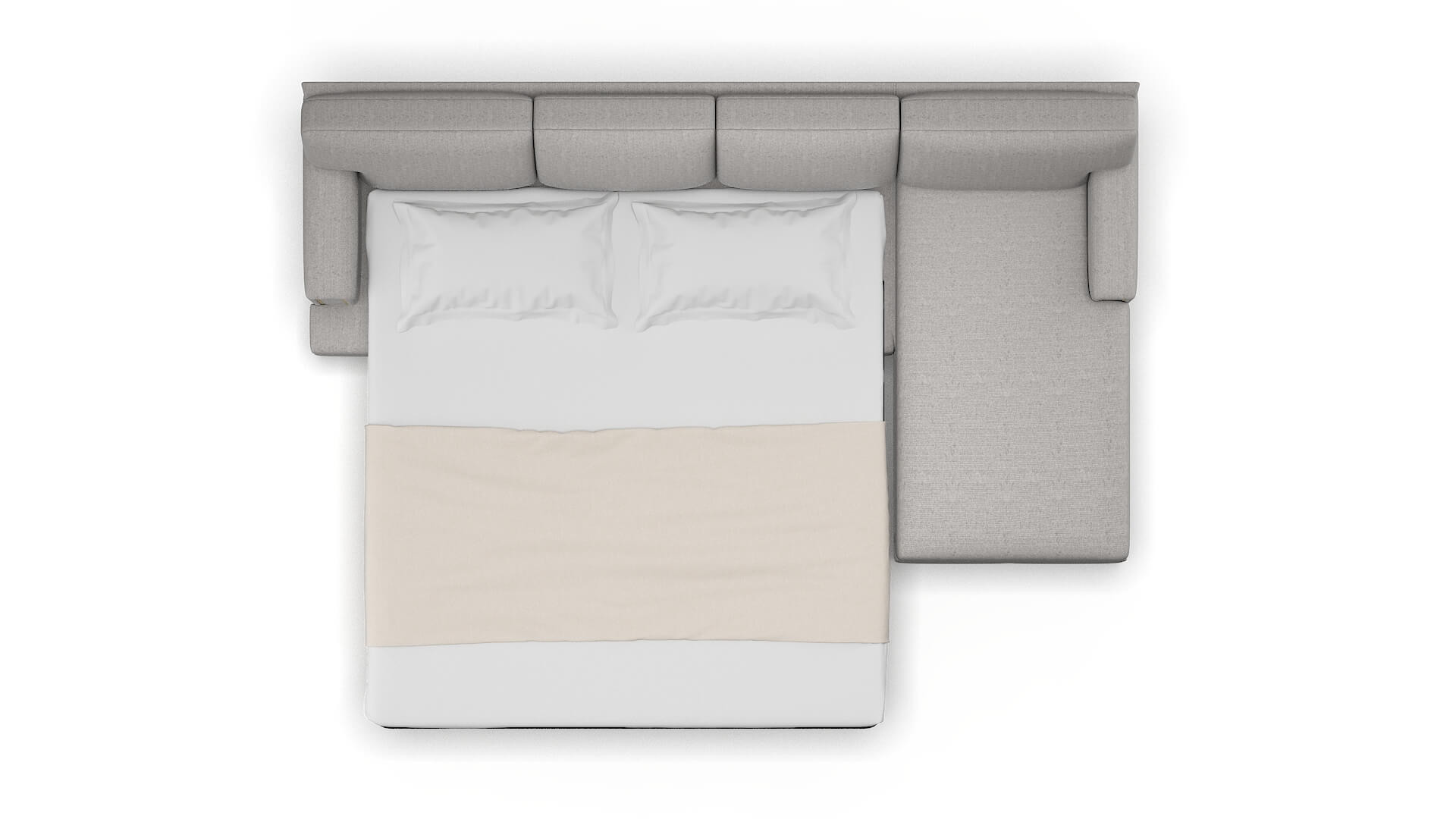 Barcelona Sasha Silver Panel Sleeper Espresso legs 3