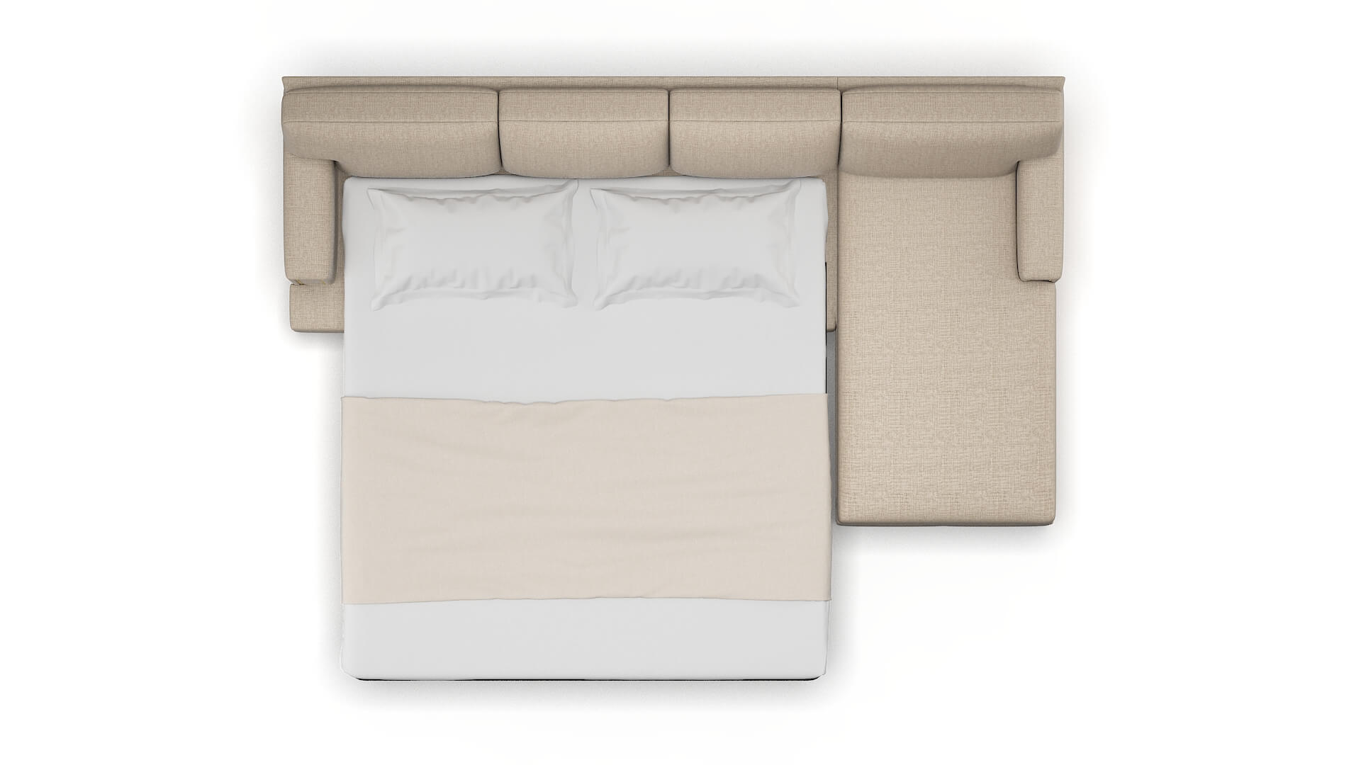 Barcelona Sosoftness 74 Panel Sleeper Espresso legs 3