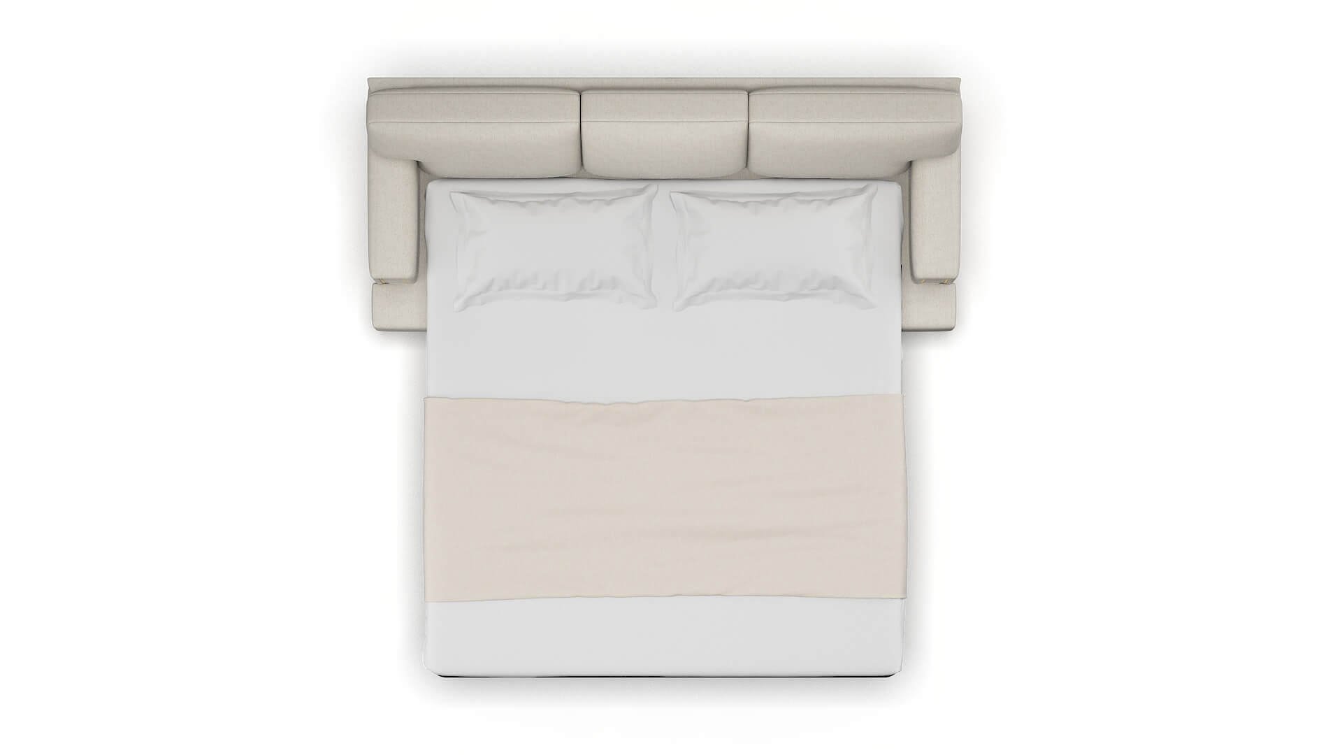 Barcelona Terrain Natural Sofa Sleeper Espresso legs 3