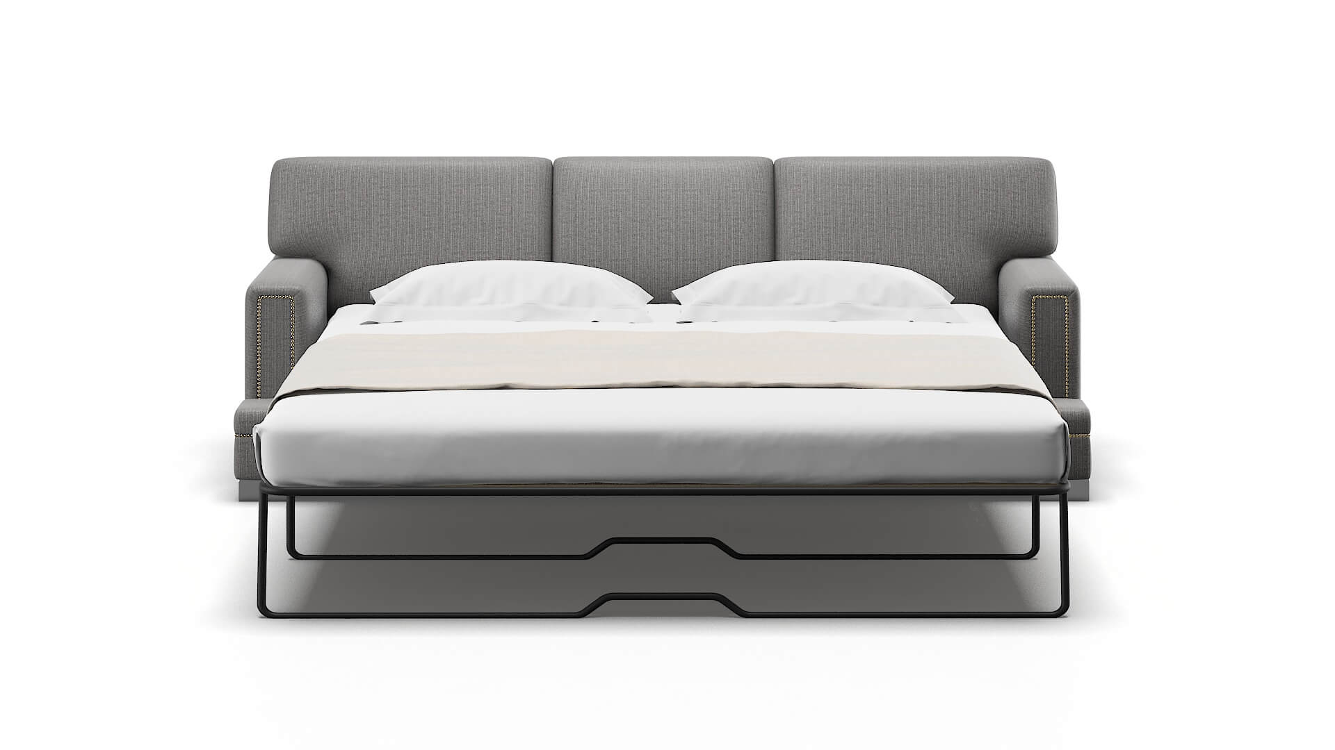 Barcelona Terrain Oatmeal Sofa Sleeper Espresso legs 1