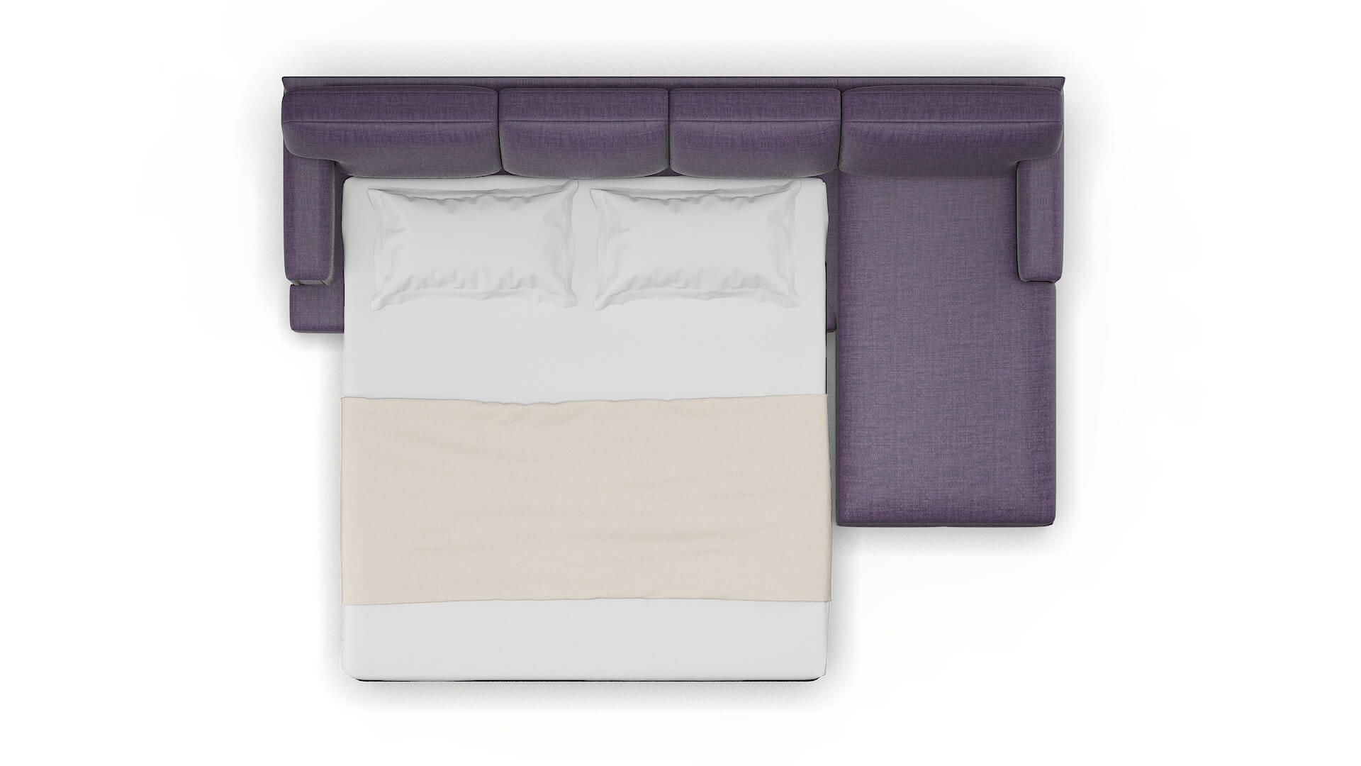 Barcelona Tess Blackberry Panel Sleeper Espresso legs 3