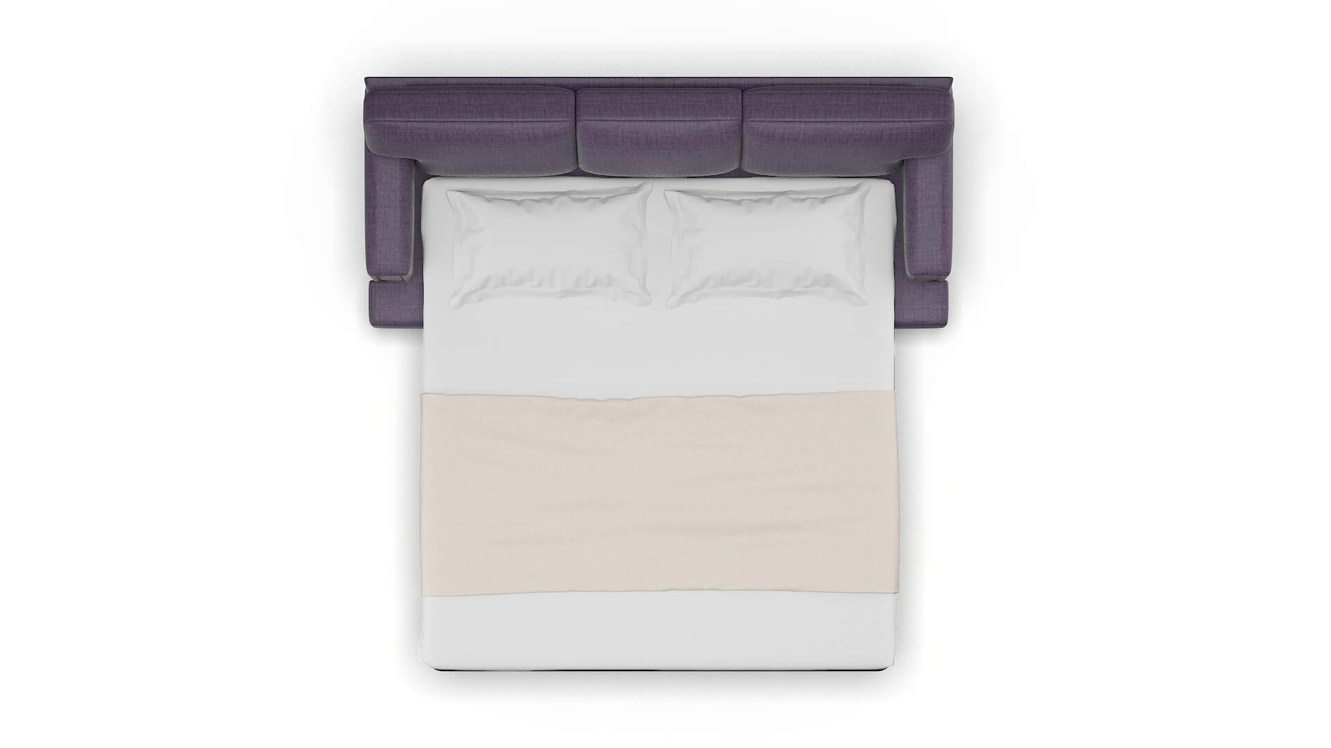 Barcelona Tess Blackberry Sofa Sleeper Espresso legs 3