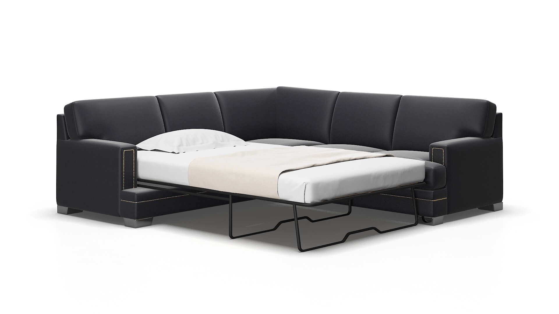 Barcelona Urban_d Eclipse Sectional Sleeper Espresso legs 2