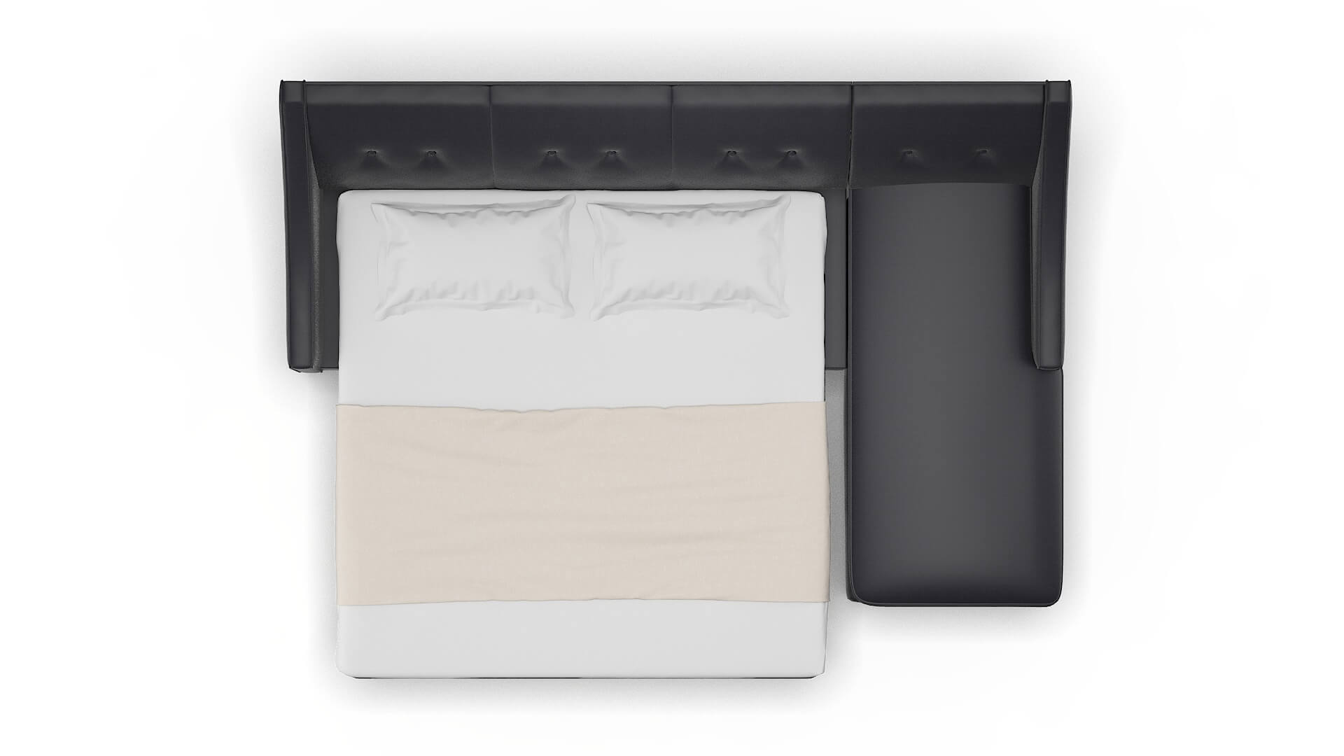 Berlin Atlas_plz Navy Panel Sleeper Espresso legs 3