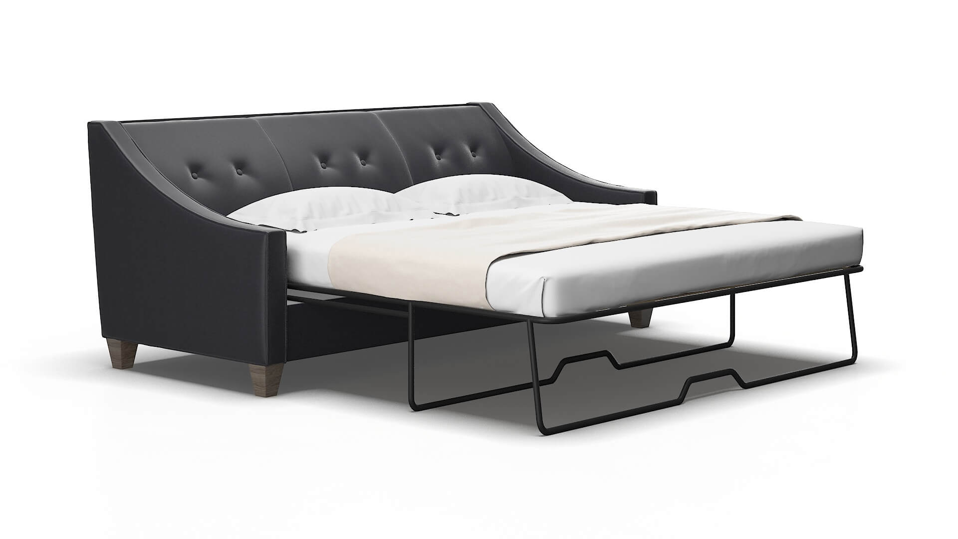 Berlin Atlas_plz Navy Sofa Sleeper espresso legs 2