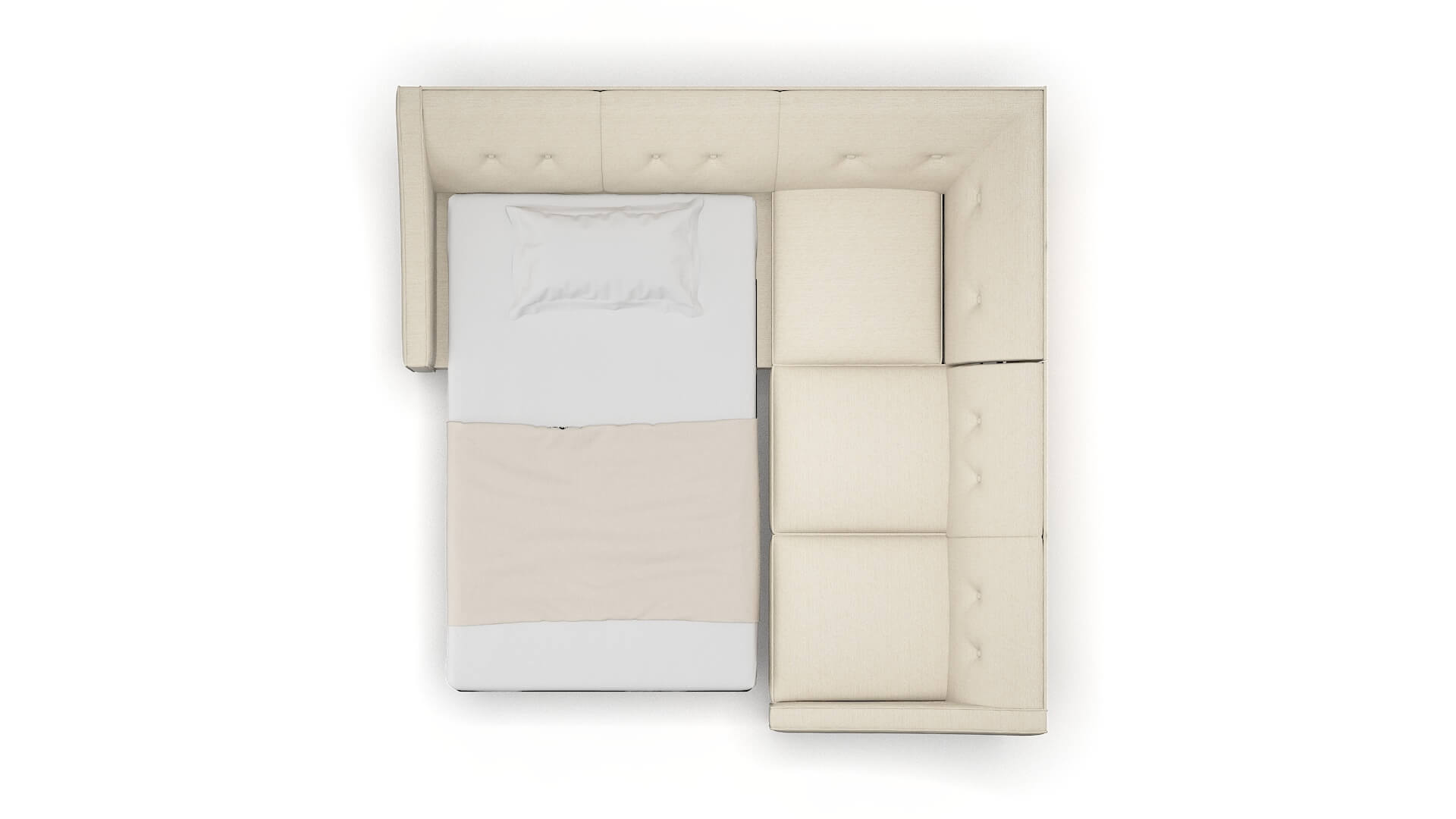 Berlin Avenger Beach Sectional Sleeper Espresso legs 3