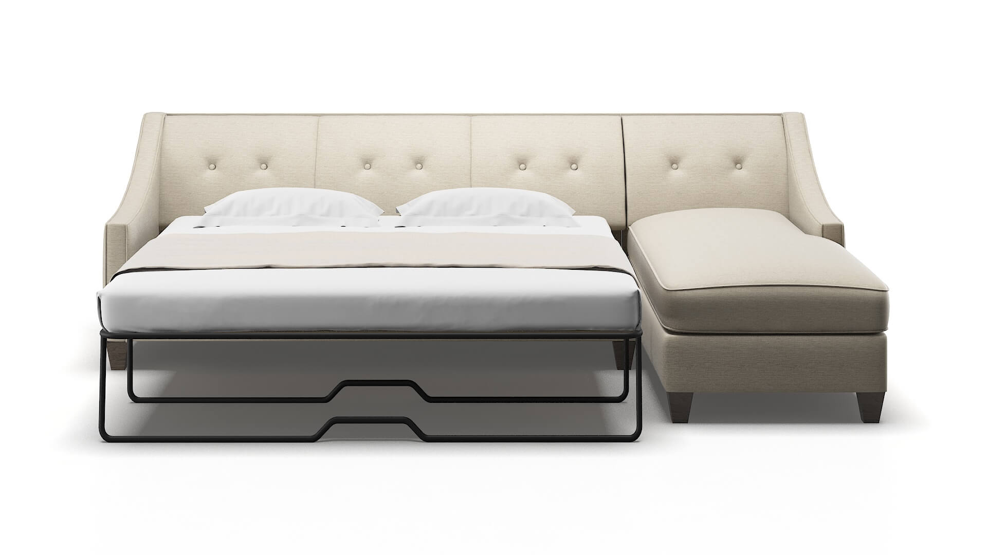 Berlin Avenger Pumice Panel Sleeper Espresso legs 1